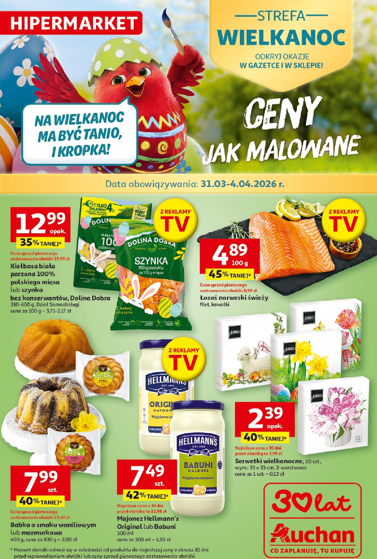 auchan - Gazetka Hipermarket Auchan - ważna od 31.03.2026 do 04.04.2026