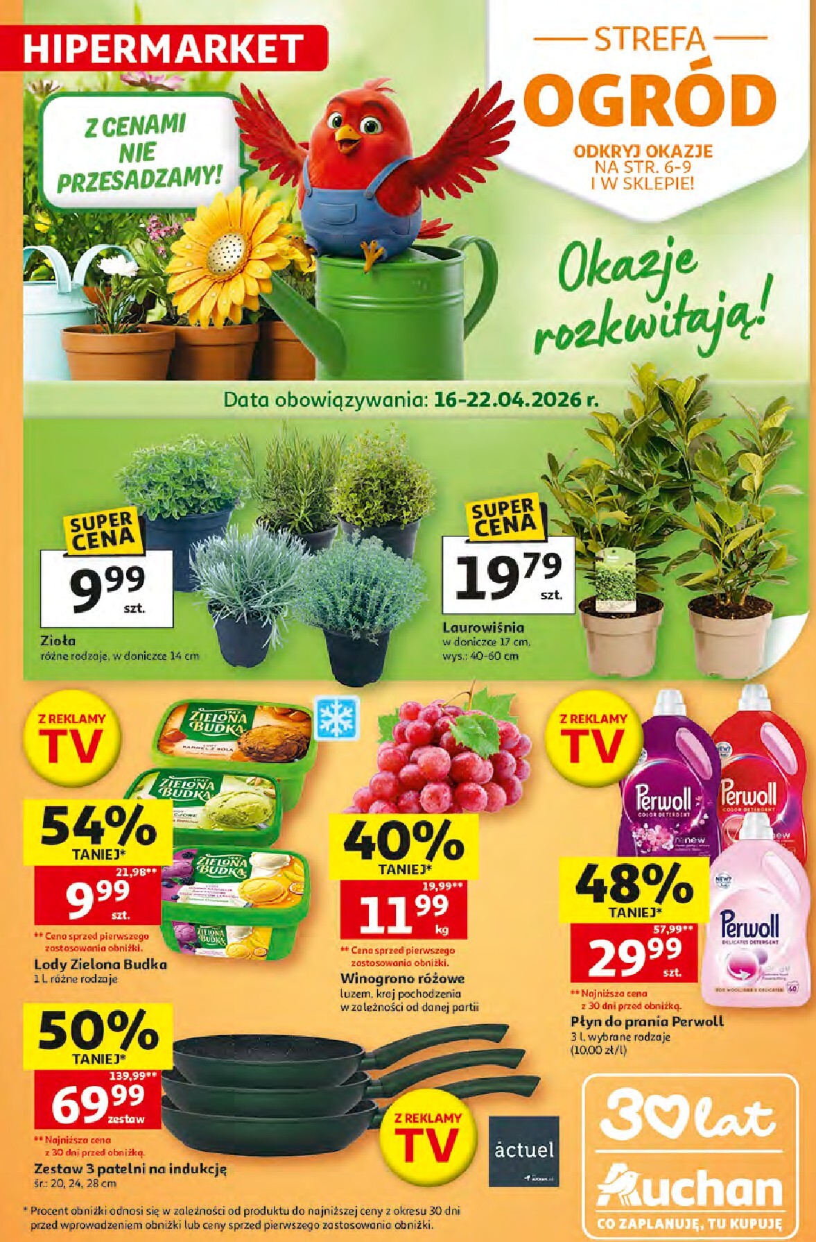 auchan - Nowa gazetka Hipermarket Auchan ważna od 16.04.2026 do 22.04.2026