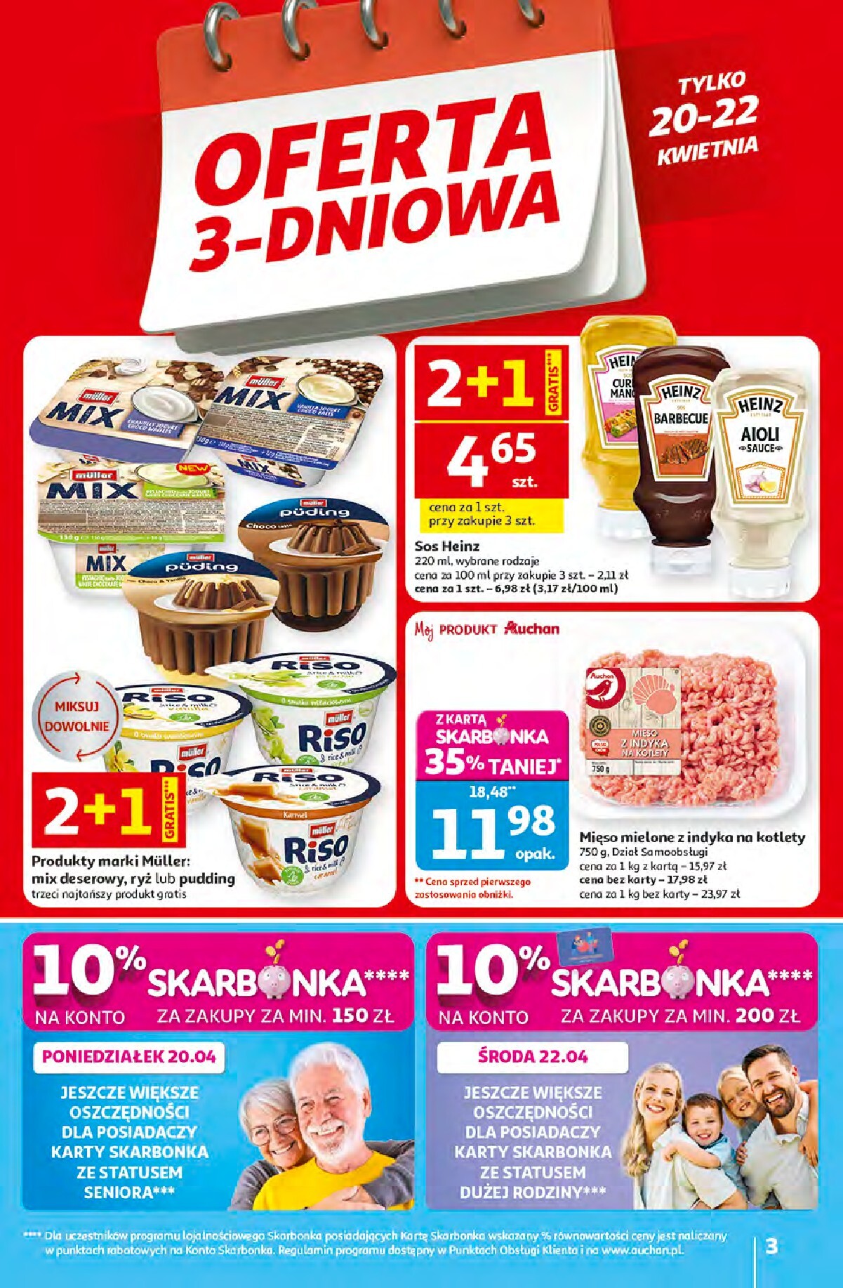 auchan - Nowa gazetka Hipermarket Auchan ważna od 16.04.2026 do 22.04.2026 - page: 3