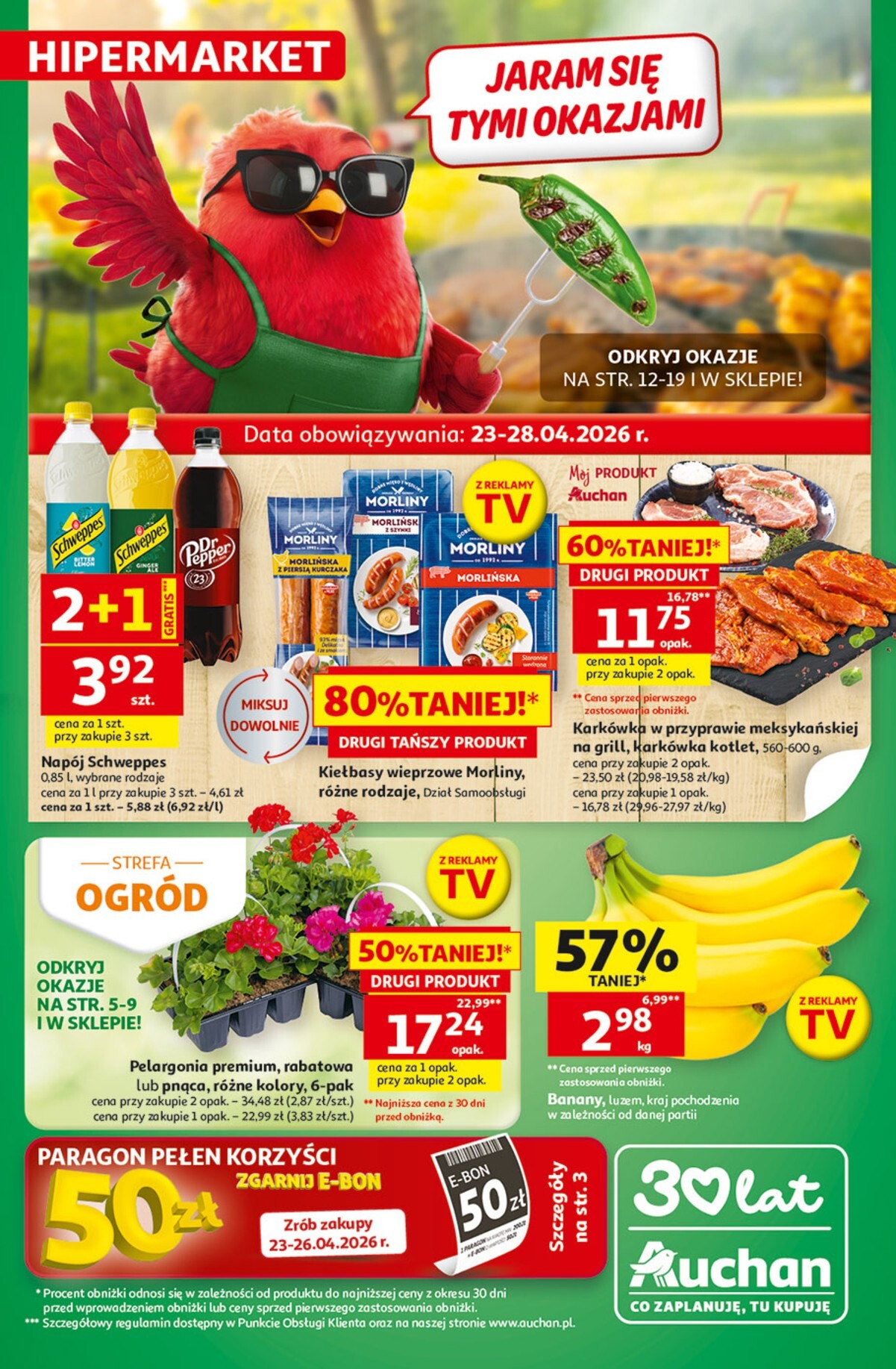 auchan - Nowa gazetka Hipermarket Auchan ważna od 23.04.2026 do 28.04.2026