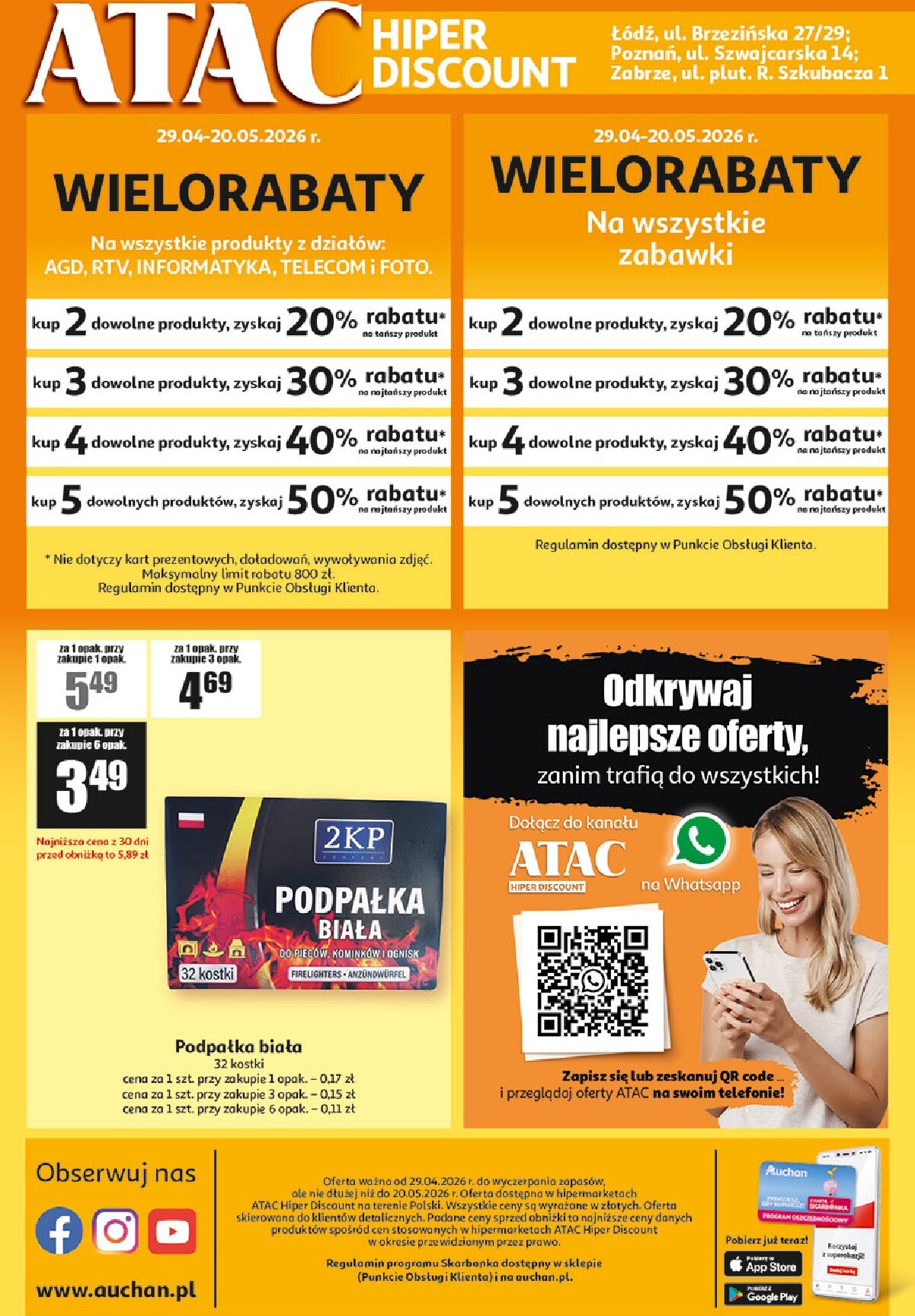 auchan - Nowa gazetka Auchan - ATAC Hiper Discount ważna od 29.04.2026 do 20.05.2026 - page: 4