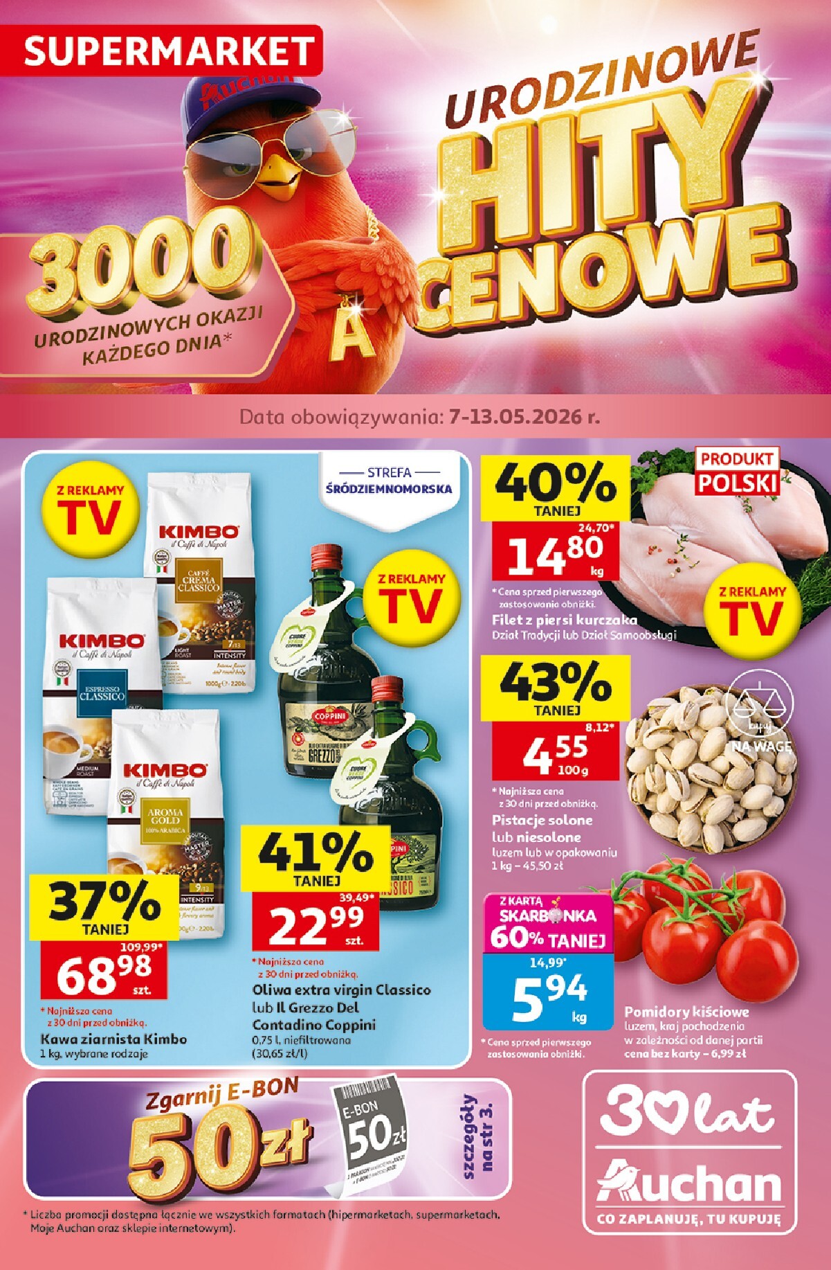 auchan - Nowa gazetka Supermarket Auchan ważna od 07.05.2026 do 13.05.2026