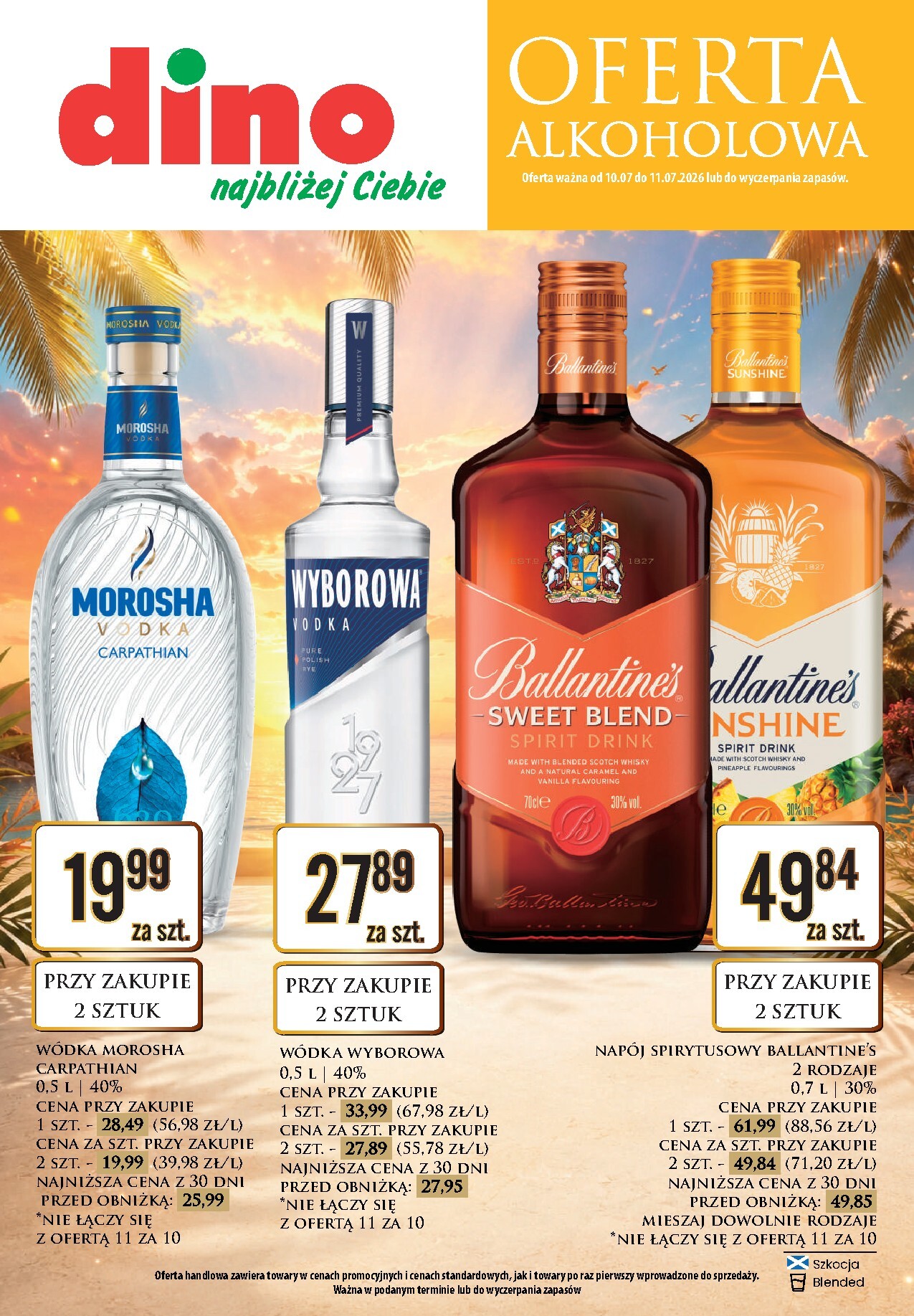 dino - Aktualna gazetka Dino - Oferta alkoholowa ważna od 10.07.2026 do 11.07.2026