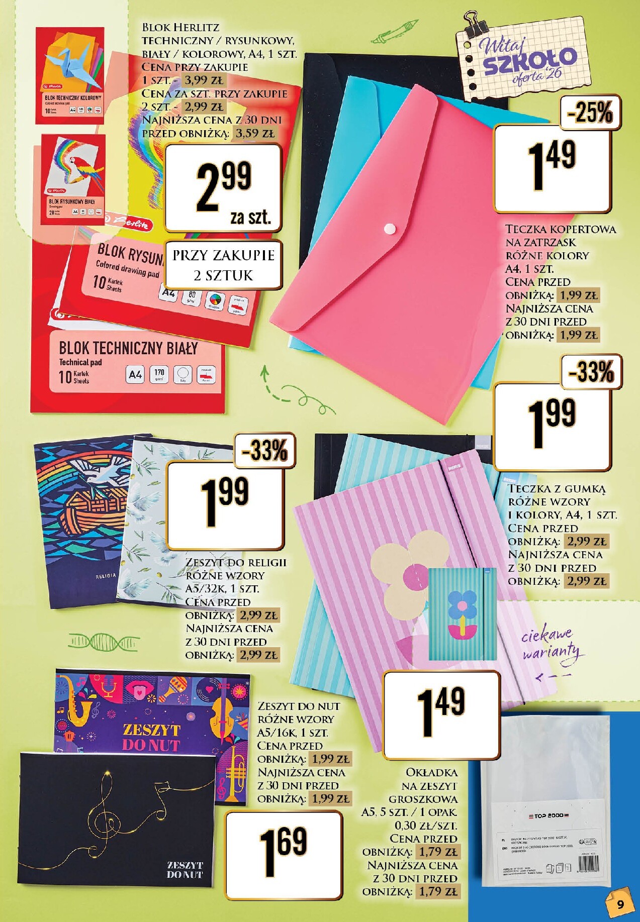 dino - Aktualna gazetka Dino - Katalog - Witaj szkoło 2026 ważna od 20.07.2026 do 01.08.2026 - page: 9
