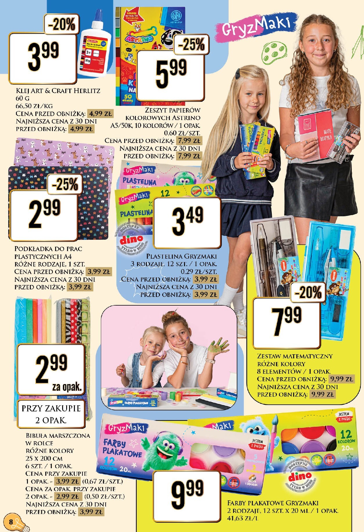 dino - Aktualna gazetka Dino - Katalog - Witaj szkoło 2026 ważna od 20.07.2026 do 01.08.2026 - page: 8