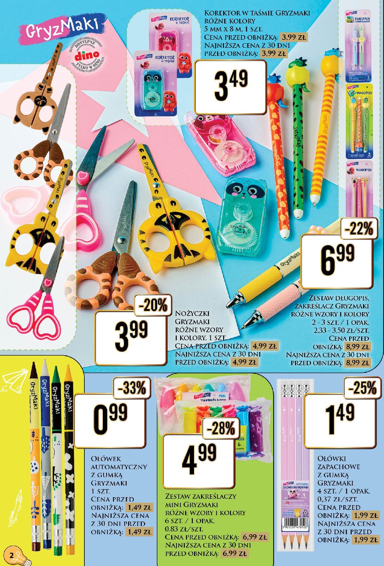 dino - Aktualna gazetka Dino - Katalog - Witaj szkoło 2026 ważna od 20.07.2026 do 01.08.2026 - page: 2