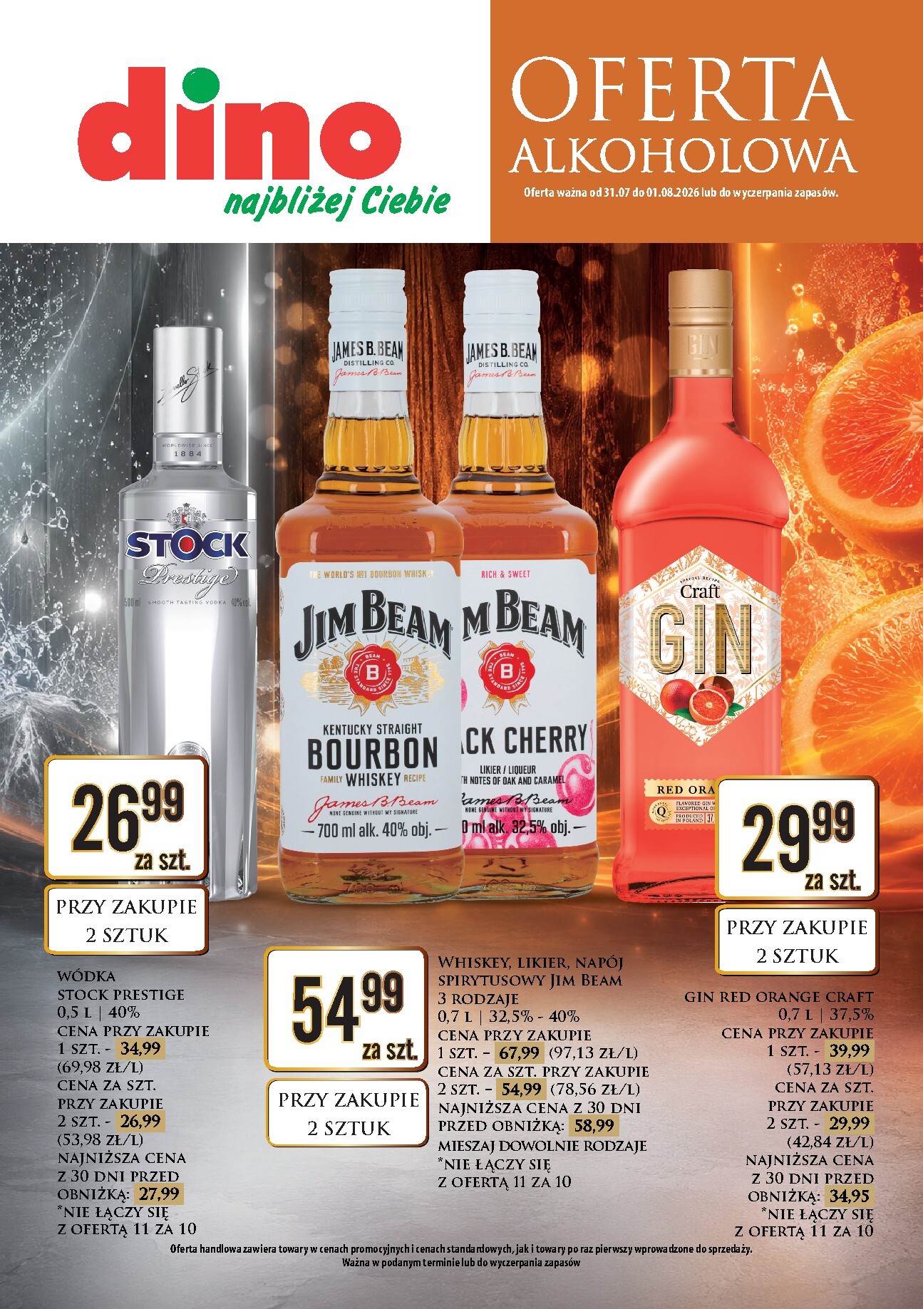 dino - Aktualna gazetka Dino - Oferta alkoholowa ważna od 31.07.2026 do 01.08.2026