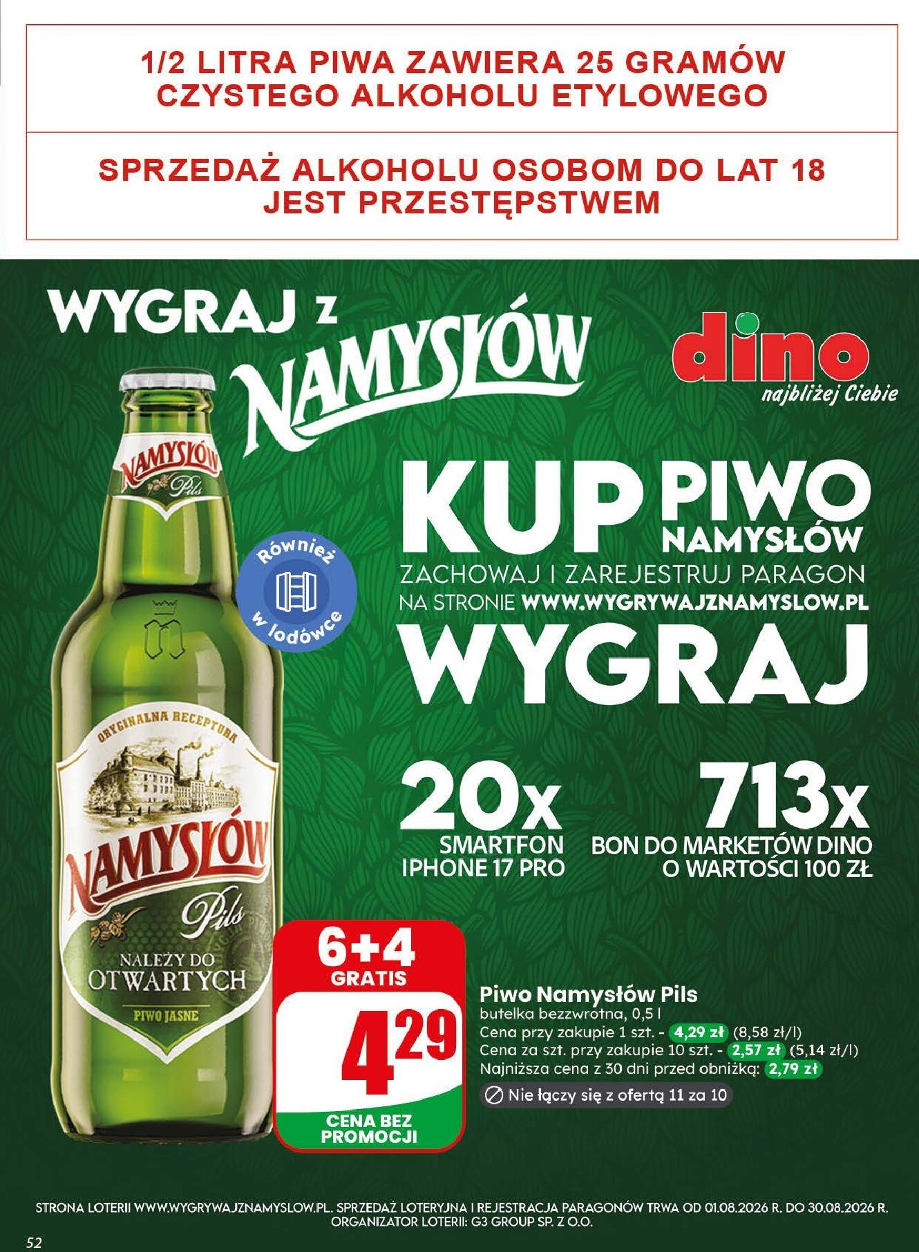 dino - Aktualna gazetka Dino ważna od 19.08.2026 do 25.08.2026 - page: 52