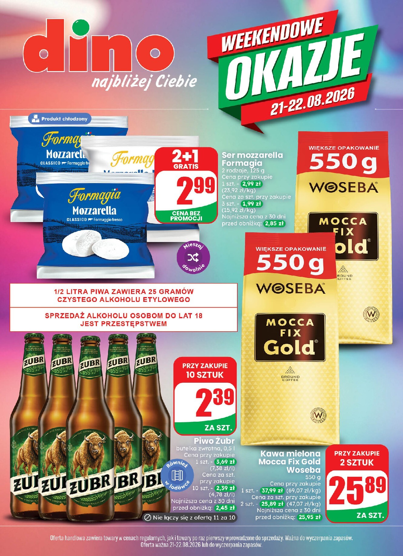 dino - Aktualna gazetka Dino - Weekendowe okazje ważna od 21.08.2026 do 22.08.2026 - page: 1