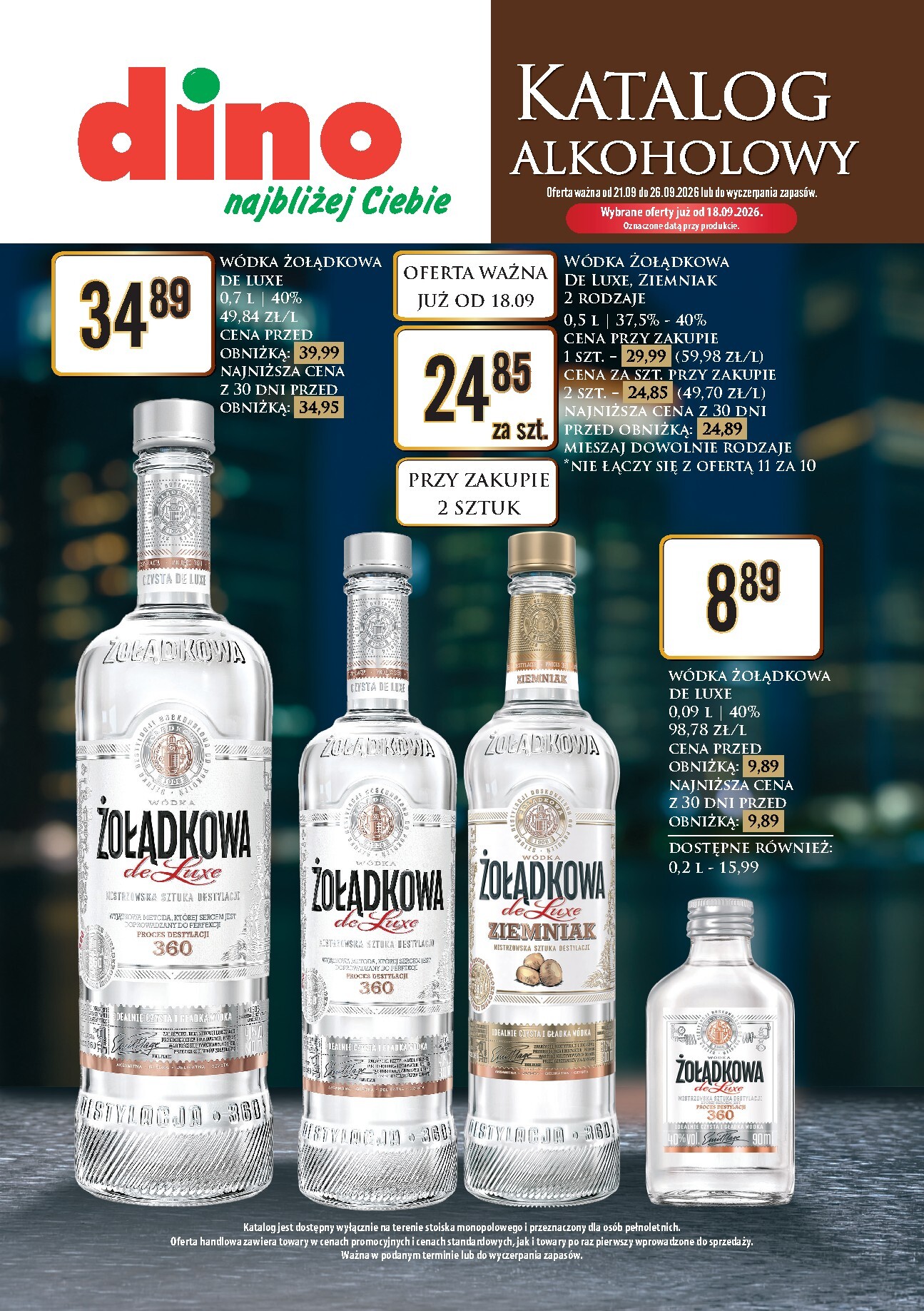 dino - Nowa gazetka Dino - Katalog alkoholowy ważna od 21.09.2026 do 26.09.2026