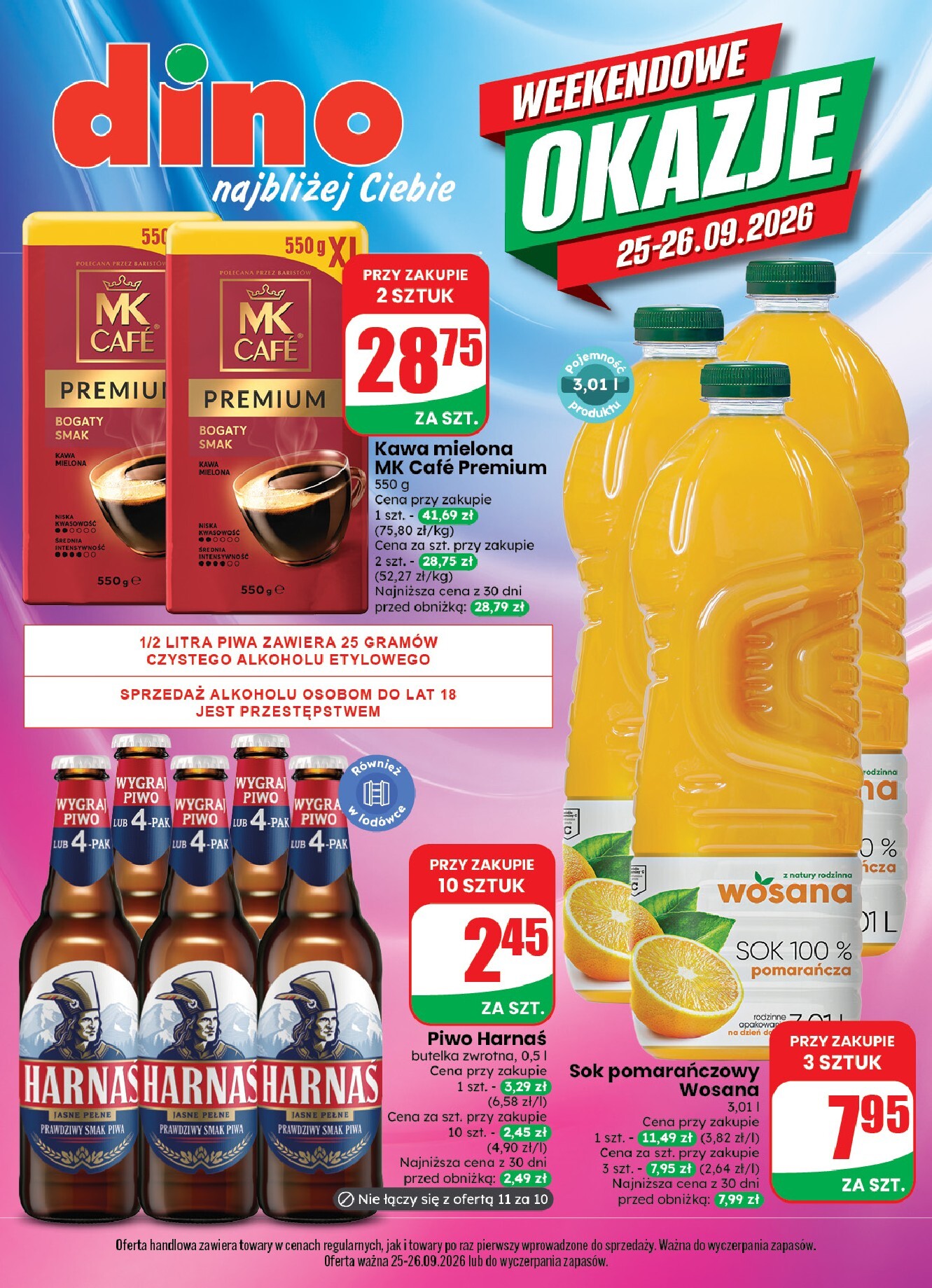 dino - Aktualna gazetka Dino - Weekendowe okazje ważna od 25.09.2026 do 26.09.2026