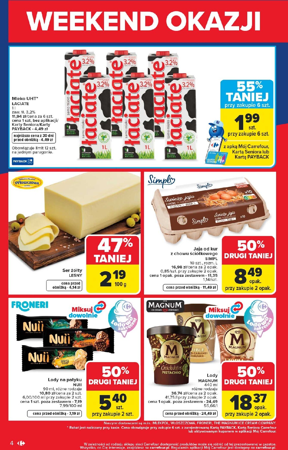 carrefour - Aktualna gazetka Carrefour - Weekend promek juz od środy! ważna od 03.06.2026 do 06.06.2026 - page: 4