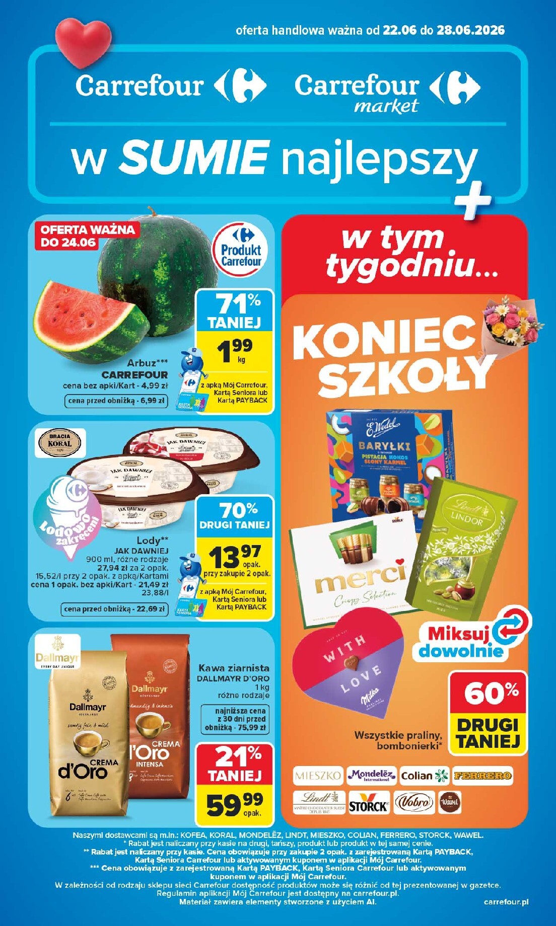 carrefour - Nowa gazetka Carrefour ważna od 22.06.2026 do 28.06.2026