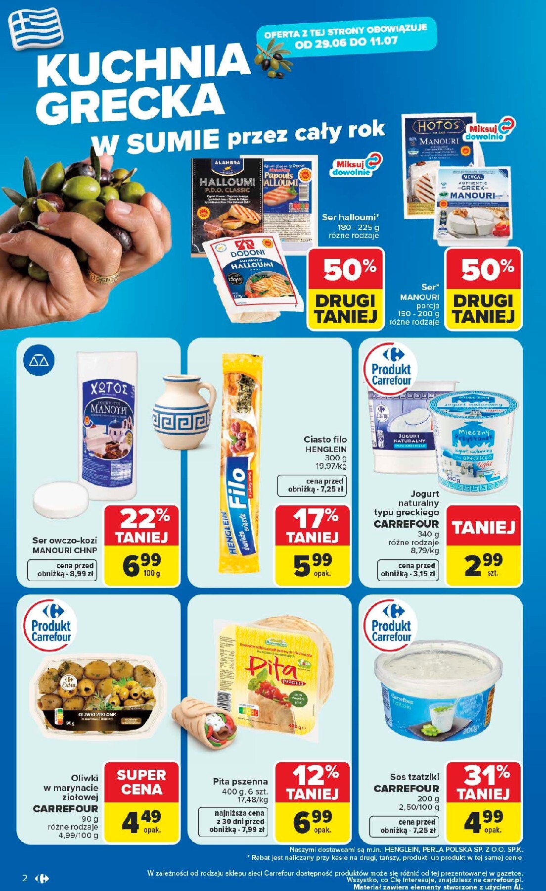 carrefour - Nowa gazetka Carrefour - Kuchnia śródziemnomorska ważna od 29.06.2026 do 11.07.2026 - page: 2