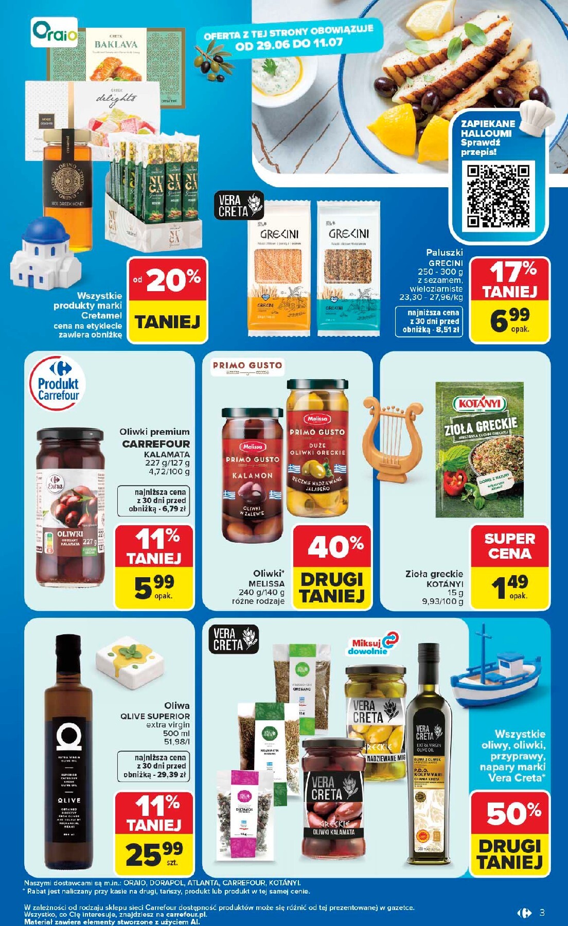 carrefour - Nowa gazetka Carrefour - Kuchnia śródziemnomorska ważna od 29.06.2026 do 11.07.2026 - page: 3