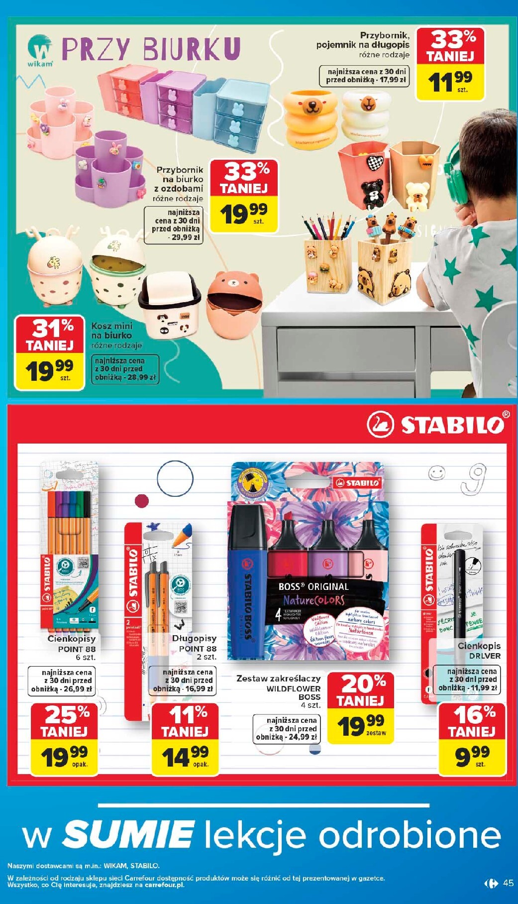 carrefour - Nowa gazetka Carrefour - Szkoła nowy sezon ważna od 27.07.2026 do 12.09.2026 - page: 45