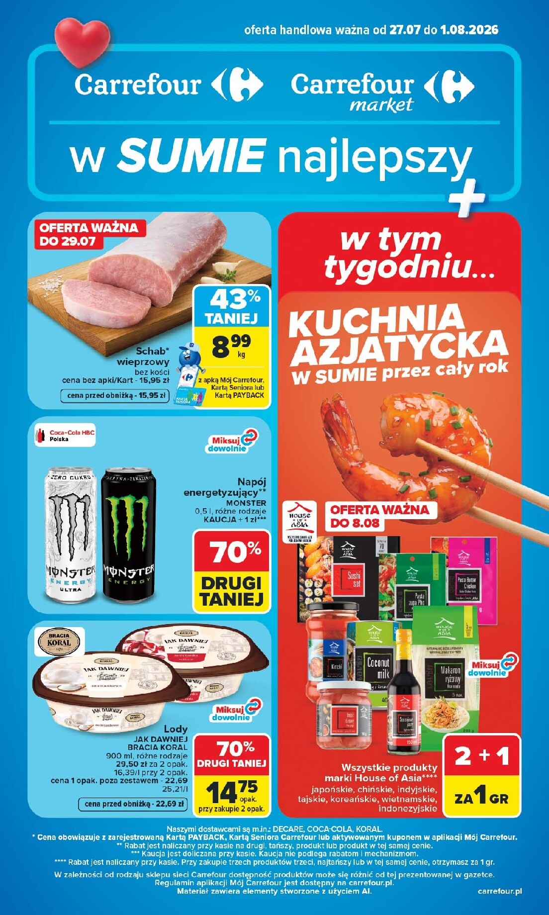 carrefour - Nowa gazetka Carrefour ważna od 27.07.2026 do 01.08.2026
