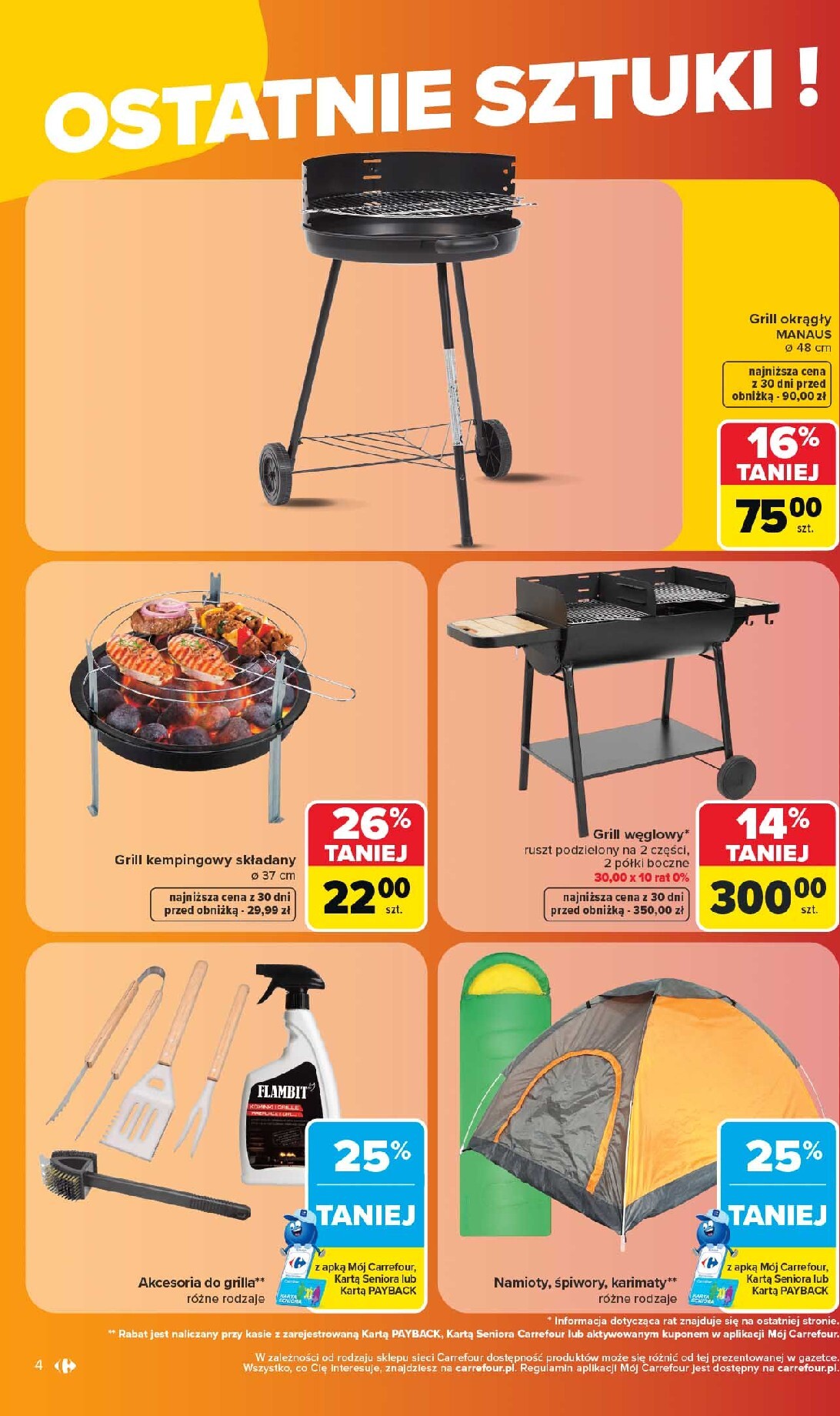 carrefour - Nowa gazetka Carrefour - W sumie ostatnie sztuki i letnie hity ważna od 27.07.2026 do 08.08.2026 - page: 4