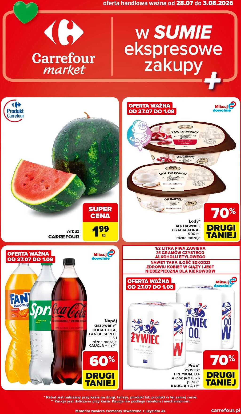 carrefour - Nowa gazetka Carrefour - Market ważna od 28.07.2026 do 03.08.2026