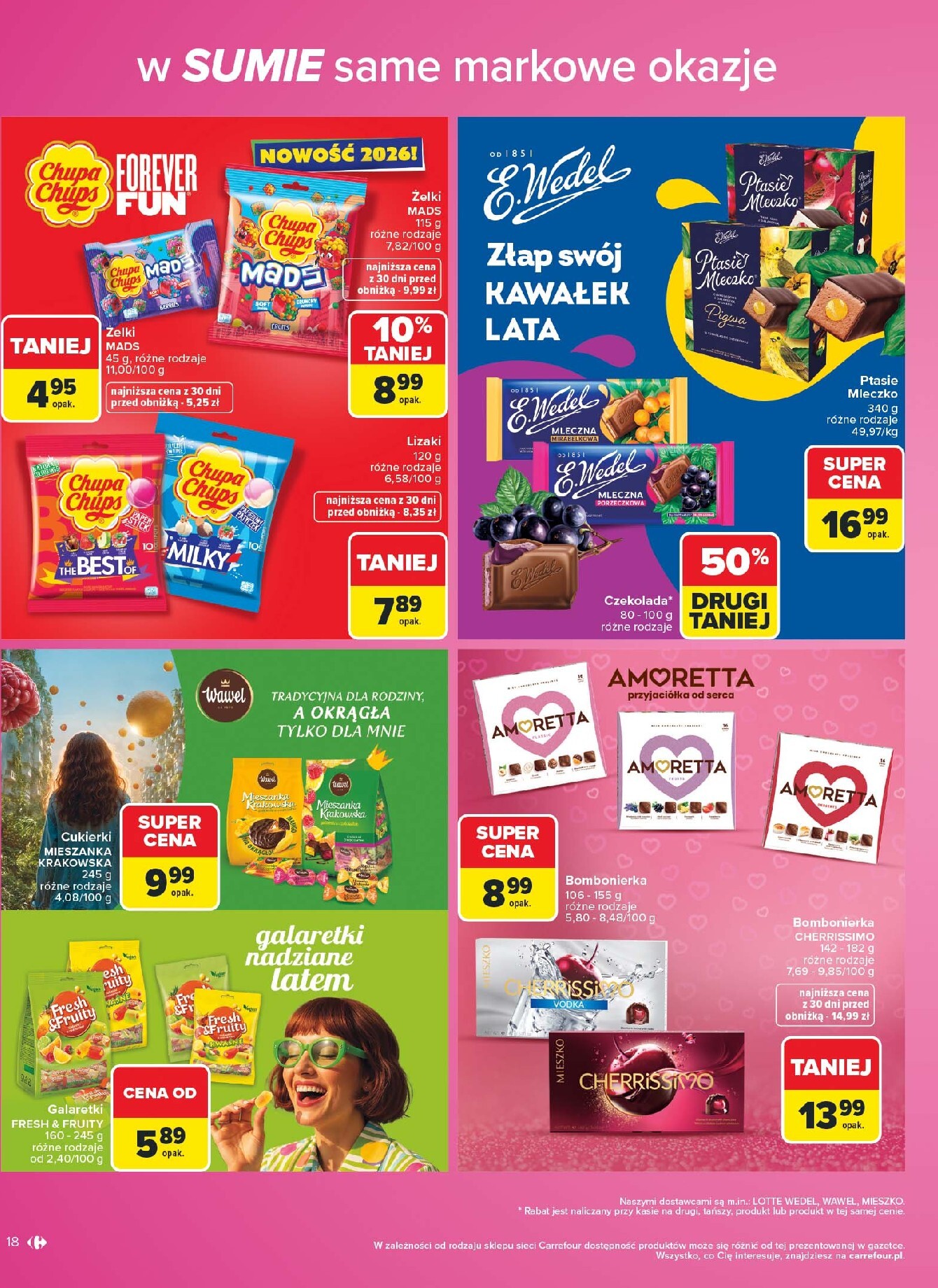 carrefour - Nowa gazetka Carrefour - W Sumie same markowe okazje ważna od 03.08.2026 do 14.08.2026 - page: 18