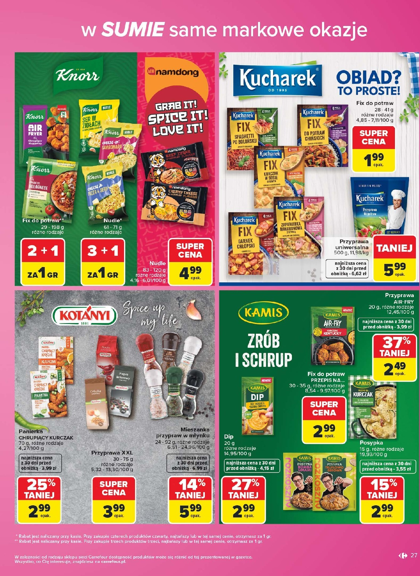 carrefour - Nowa gazetka Carrefour - W Sumie same markowe okazje ważna od 03.08.2026 do 14.08.2026 - page: 27