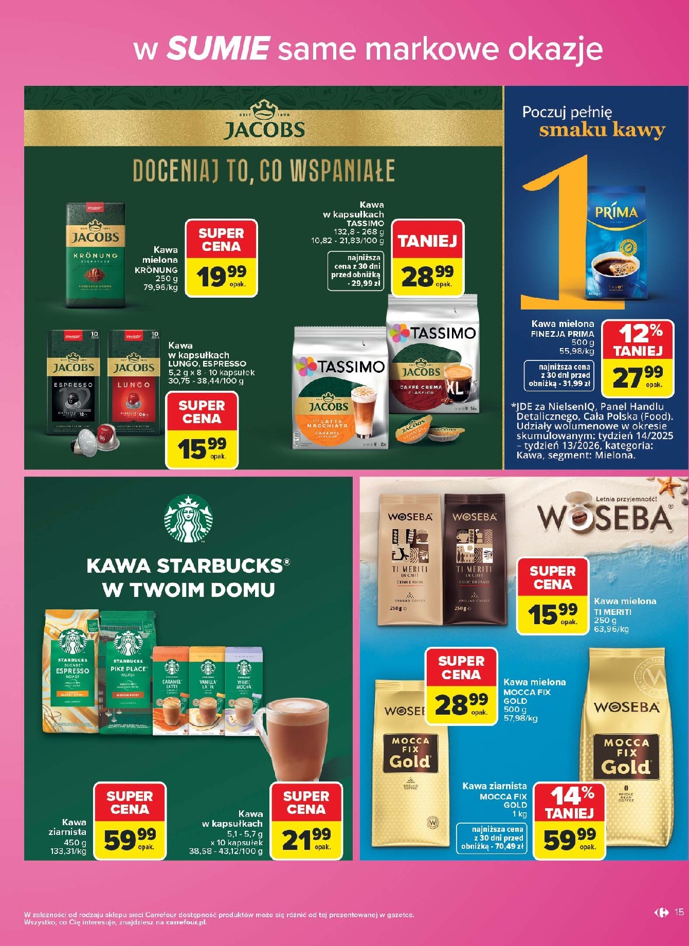 carrefour - Nowa gazetka Carrefour - W Sumie same markowe okazje ważna od 03.08.2026 do 14.08.2026 - page: 15