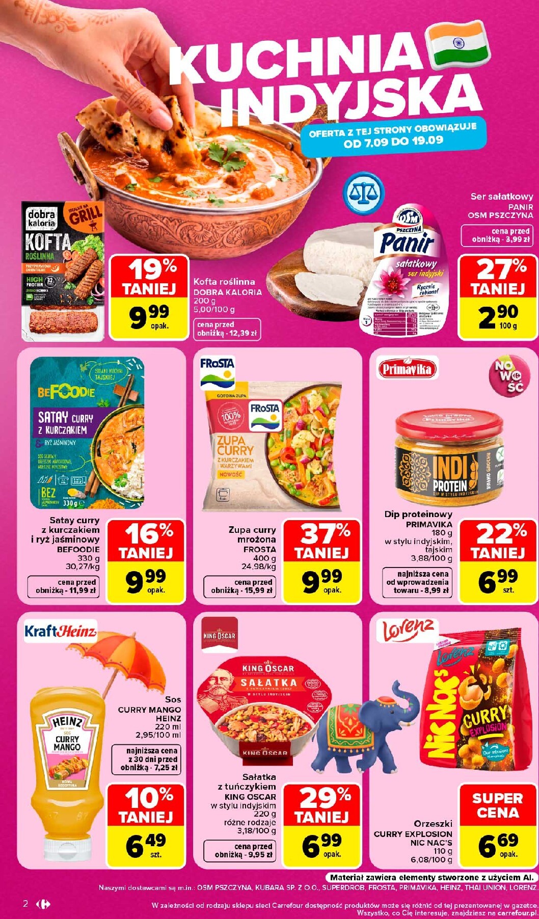 carrefour - Nowa gazetka Carrefour - Kuchnia indyjska i tajska ważna od 07.09.2026 do 19.09.2026 - page: 2