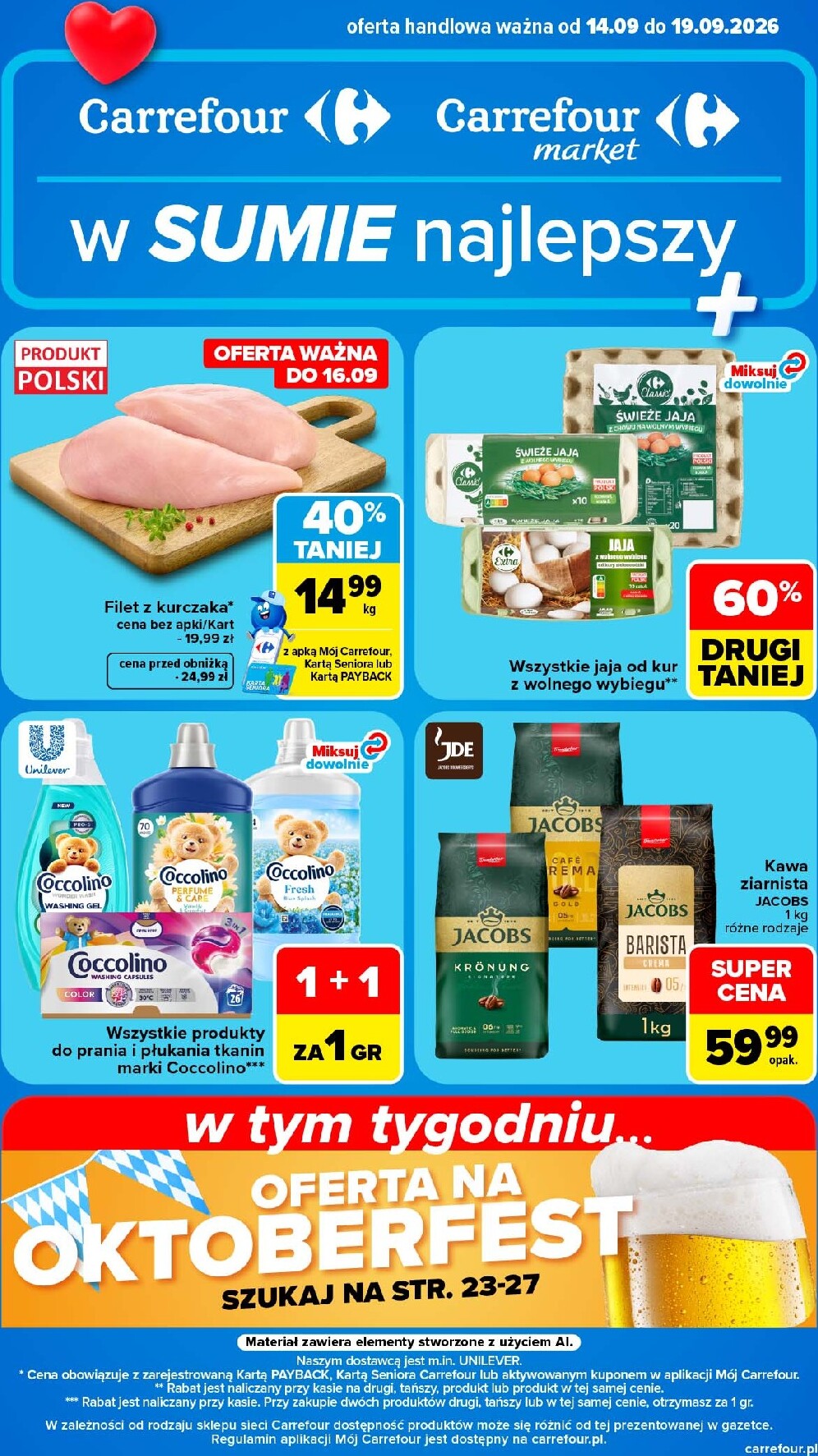carrefour - Nowa gazetka Carrefour ważna od 14.09.2026 do 19.09.2026