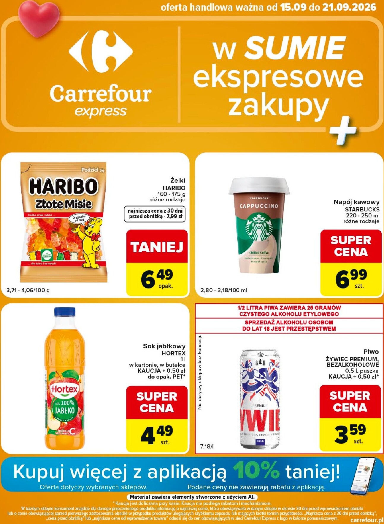 carrefour - Nowa gazetka Carrefour - Express 1 ważna od 15.09.2026 do 21.09.2026