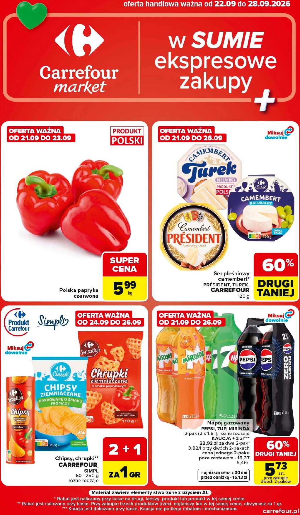 carrefour - Nowa gazetka Carrefour - Market ważna od 22.09.2026 do 28.09.2026