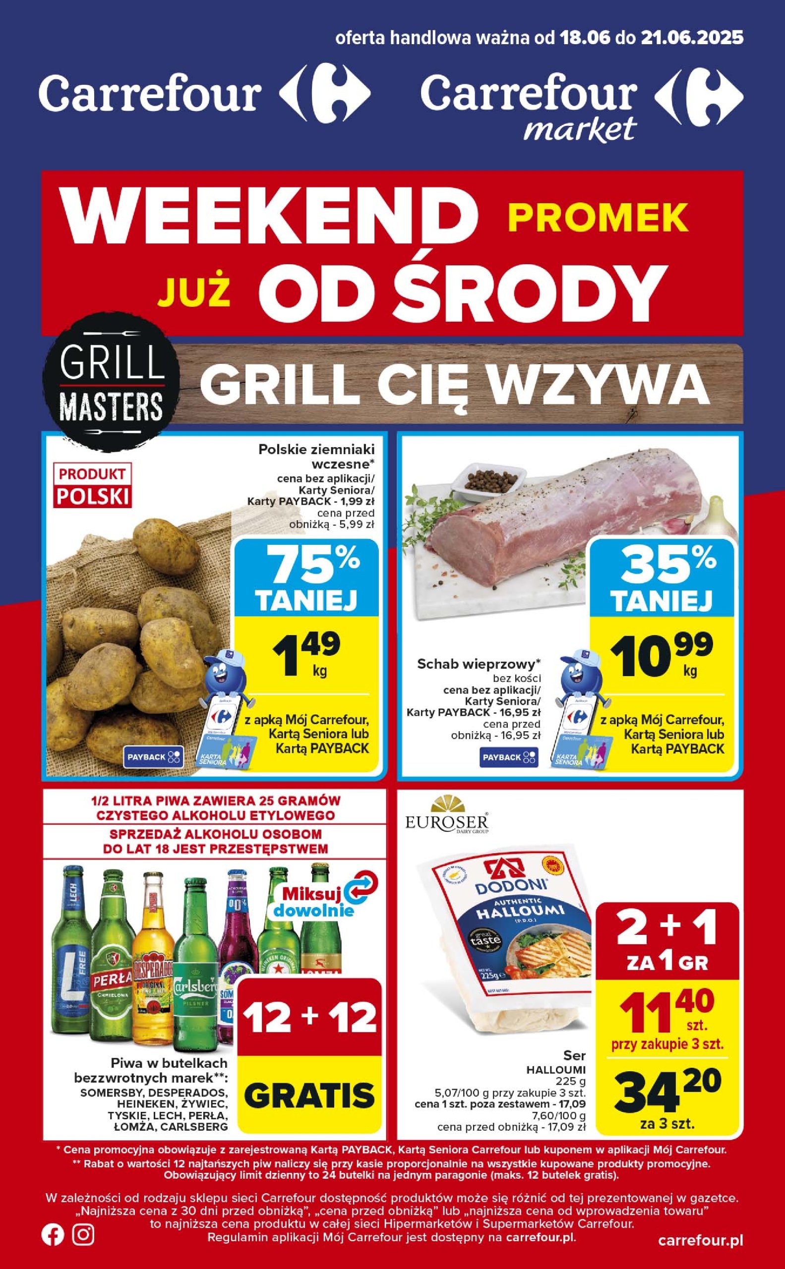 carrefour - Gazetka Carrefour - Gazetka Weekend promek już od środy ważna od 17.06. - 21.06.