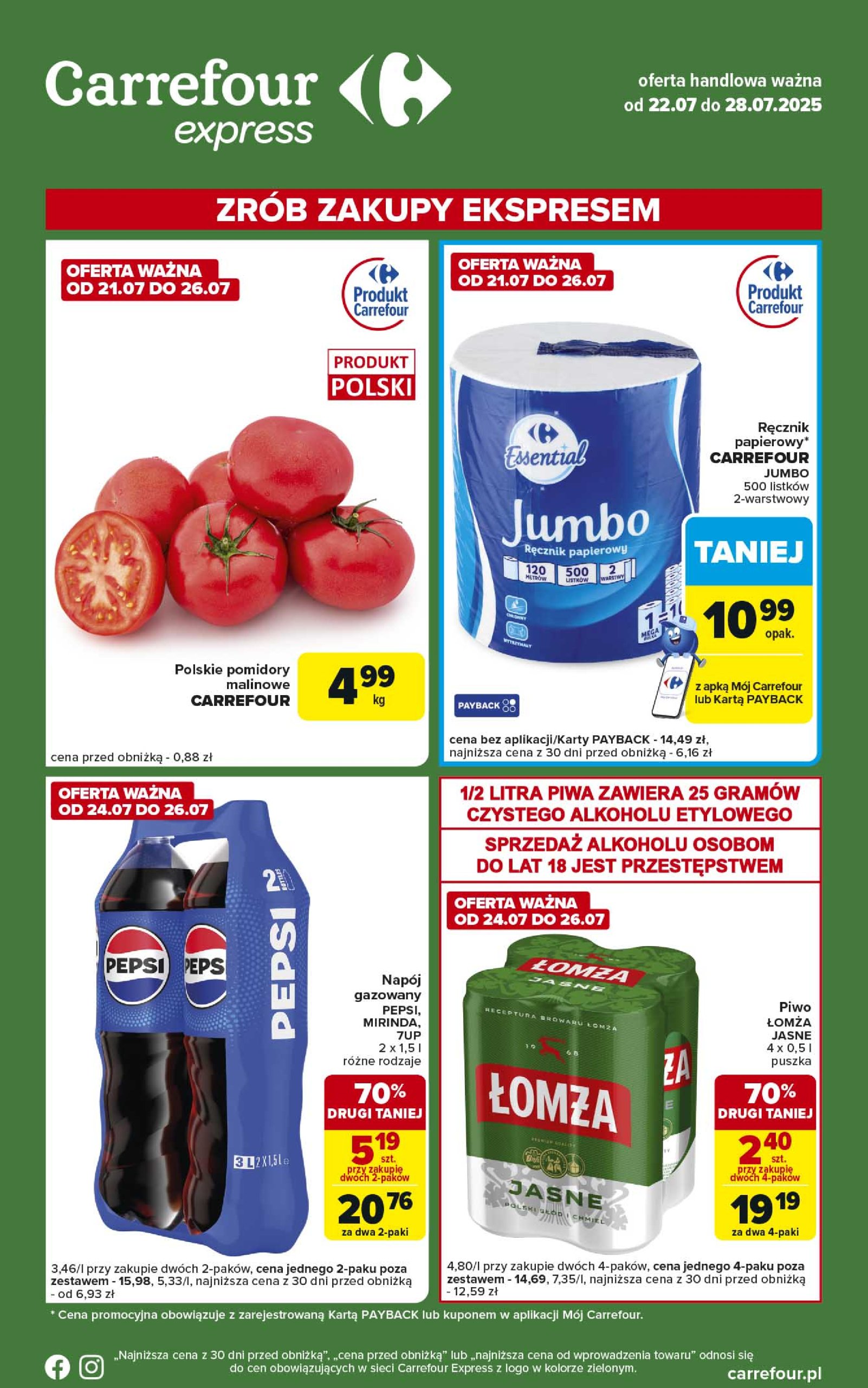 carrefour - Gazetka Carrefour - Express 2 ważna od 22.07. - 28.07.