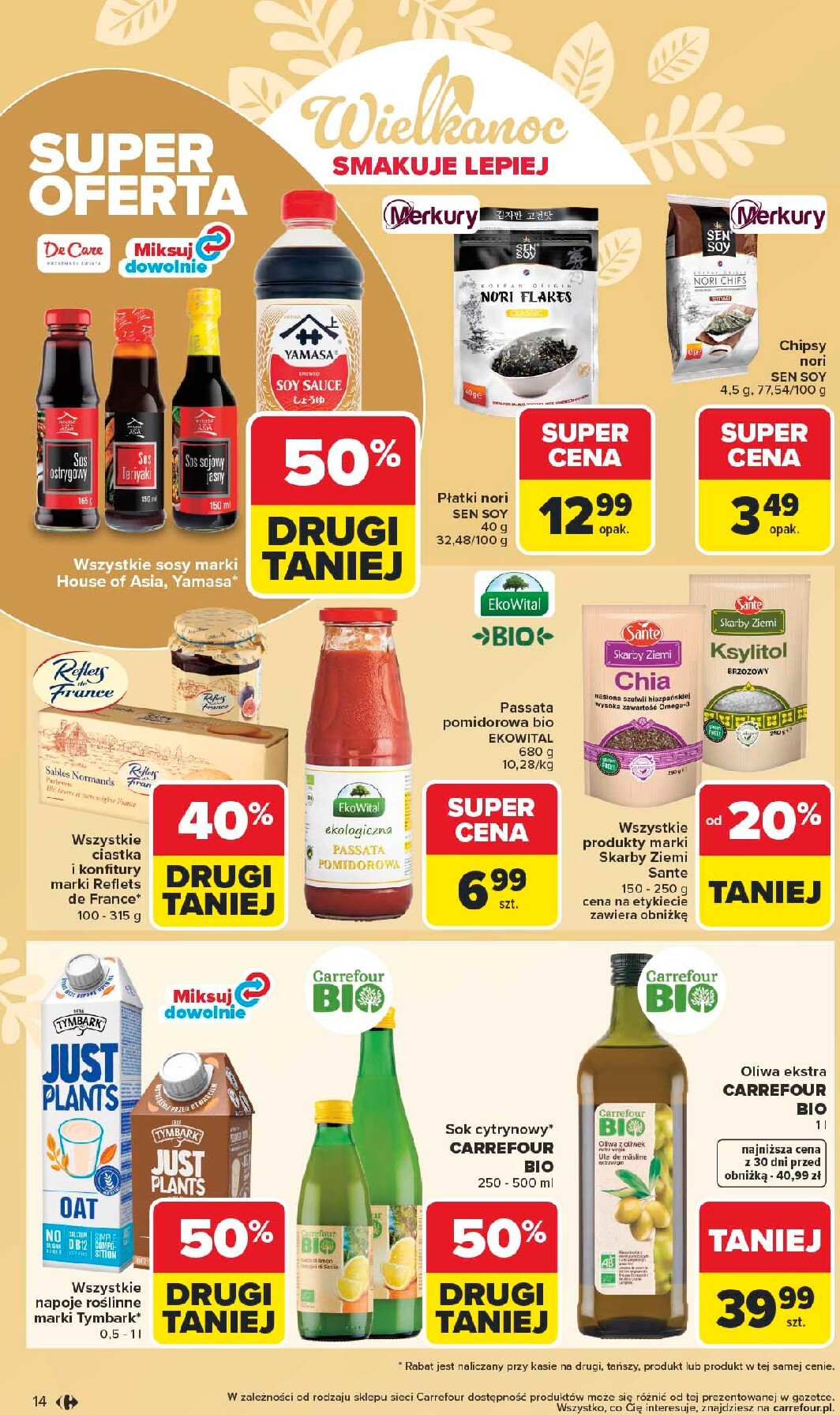 carrefour - Gazetka Carrefour - Wielkanoc smakuje lepiej - ważna od 16.03.2026 do 04.04.2026 - page: 14