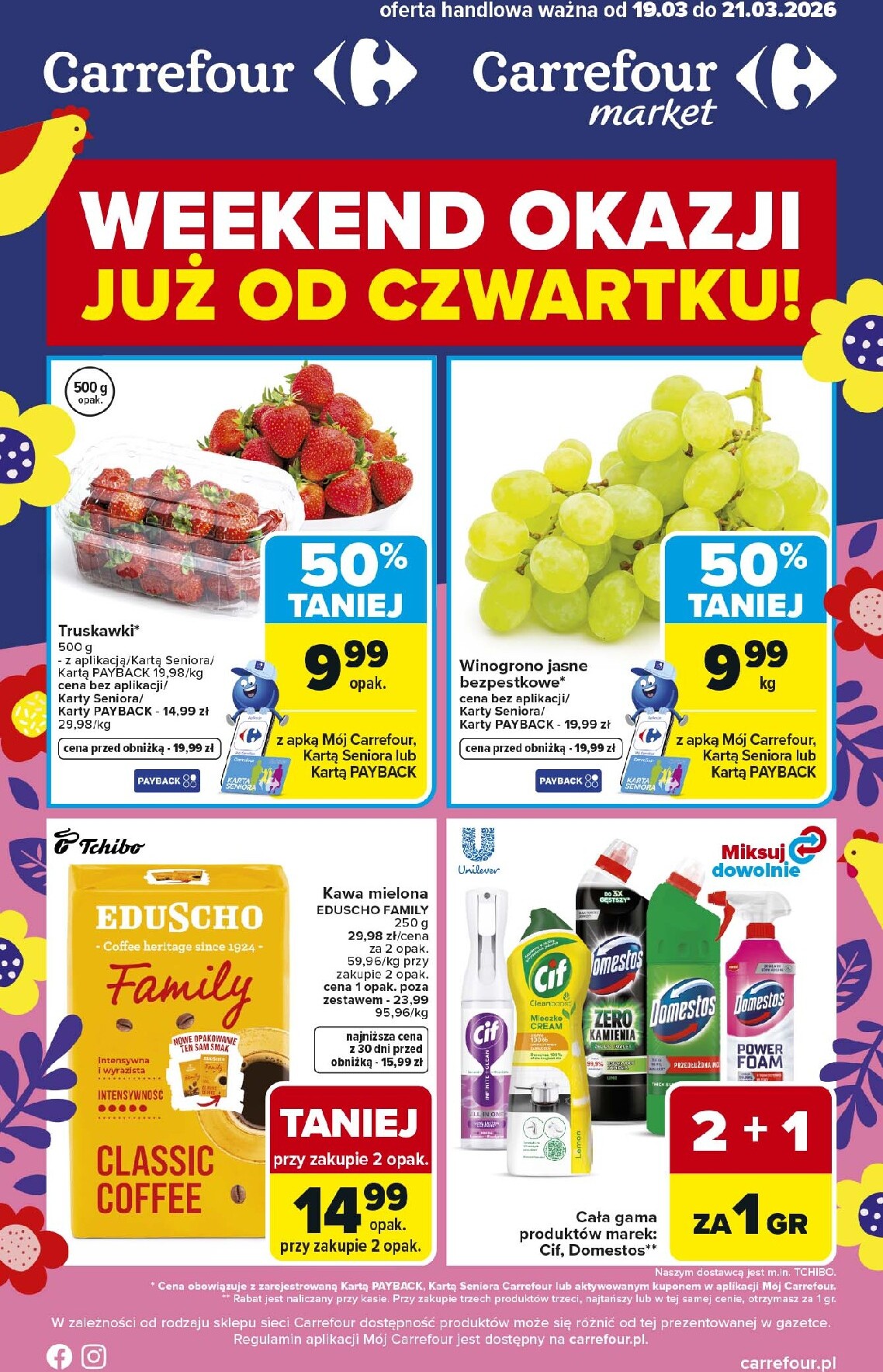carrefour - Gazetka Carrefour - Weekend promek - ważna od 19.03.2026 do 21.03.2026