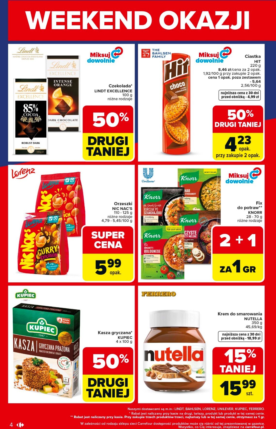 carrefour - Aktualna gazetka Carrefour - Weekend promek już od czwartku ważna od 16.04.2026 do 18.04.2026 - page: 4
