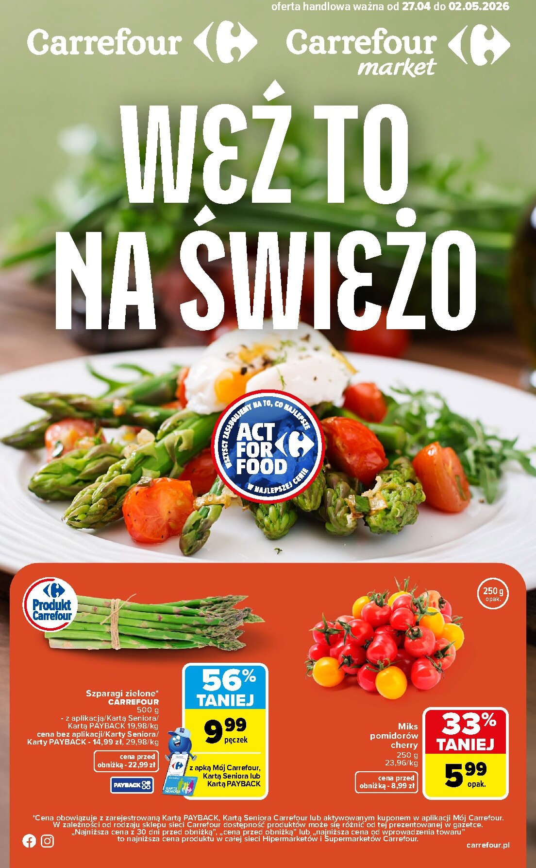 carrefour - Nowa gazetka Carrefour - Weź to na świeżo ważna od 27.04.2026 do 02.05.2026