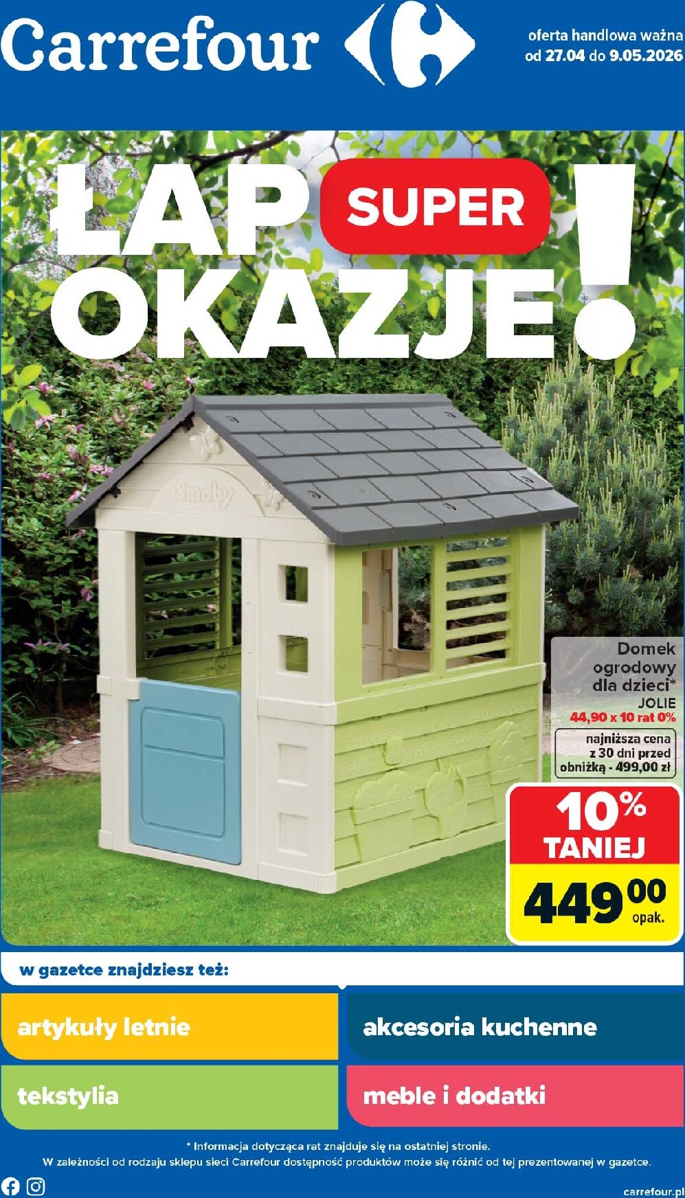 carrefour - Nowa gazetka Carrefour - Łap super okazje ważna od 27.04.2026 do 09.05.2026