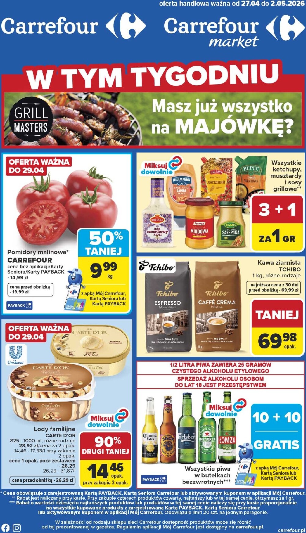 carrefour - Nowa gazetka Carrefour ważna od 27.04.2026 do 02.05.2026