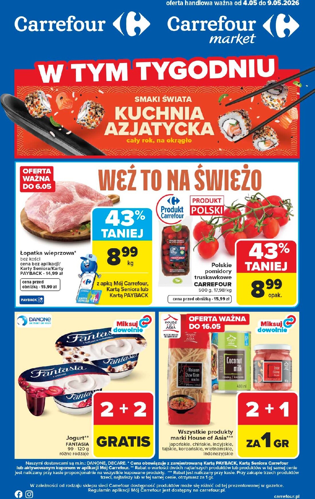 carrefour - Nowa gazetka Carrefour ważna od 04.05.2026 do 09.05.2026