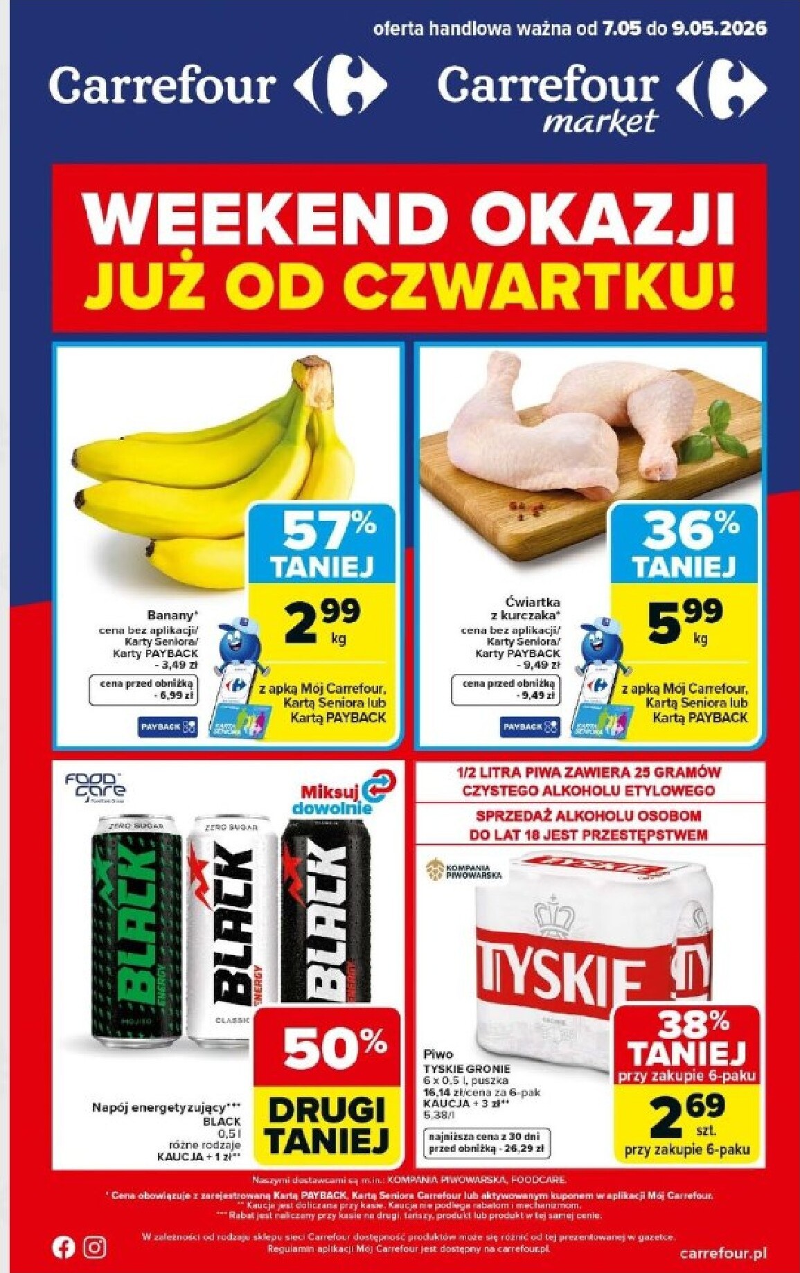 carrefour - Nowa gazetka Carrefour - Weekend promek już od czwartku ważna od 07.05.2026 do 09.05.2026