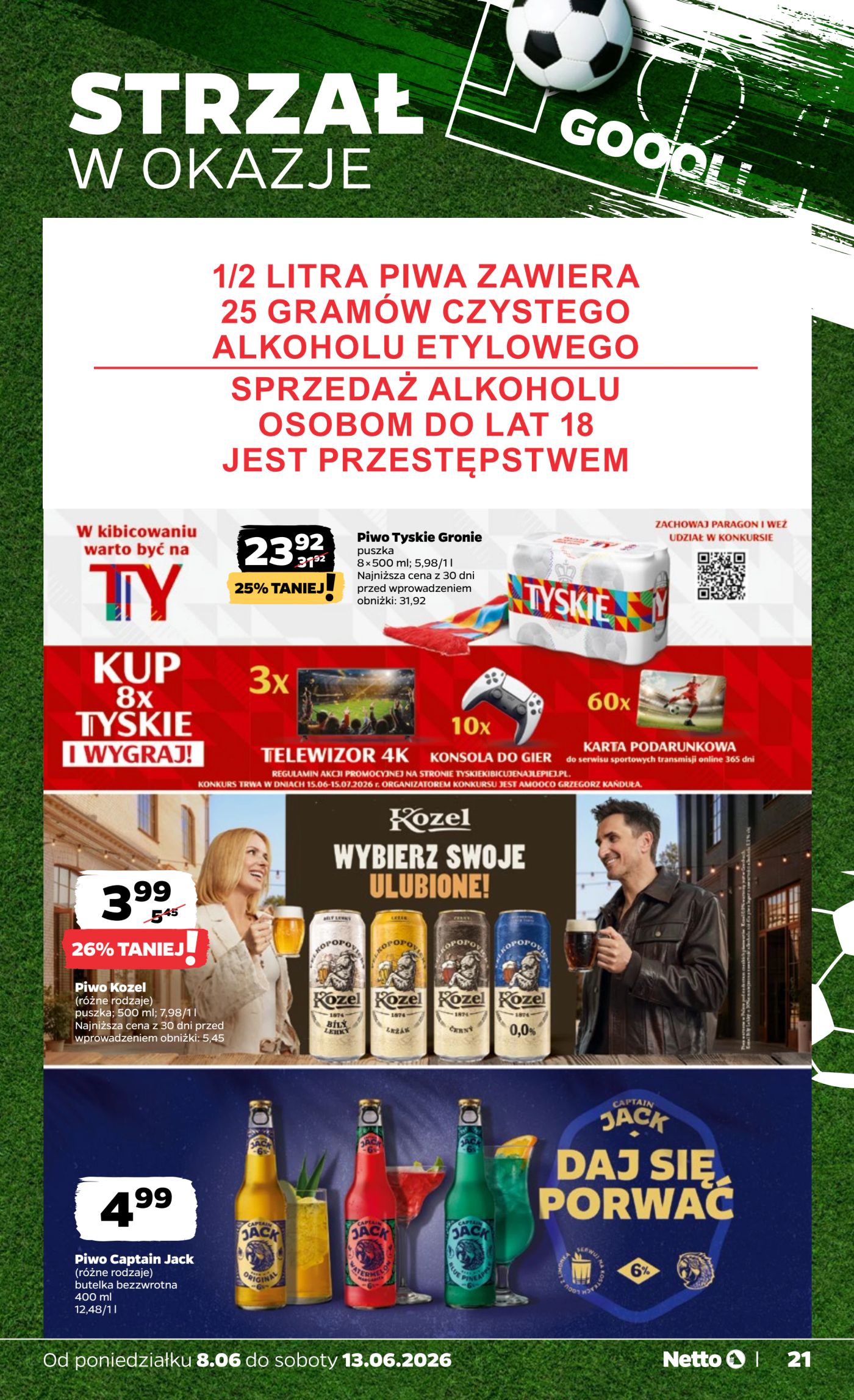 netto - Nowa gazetka Netto - Food ważna od 08.06.2026 do 13.06.2026 - page: 21