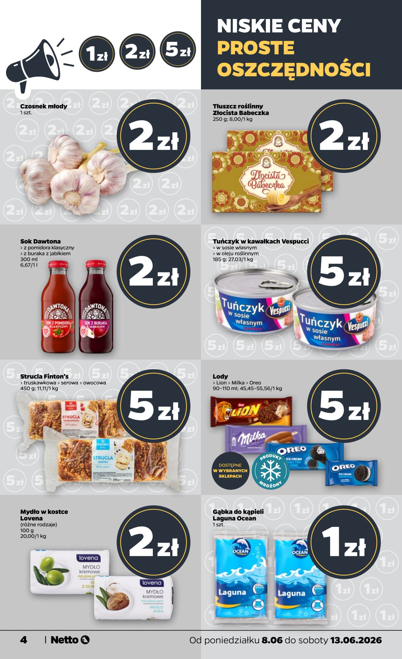 netto - Nowa gazetka Netto - Food ważna od 08.06.2026 do 13.06.2026 - page: 4