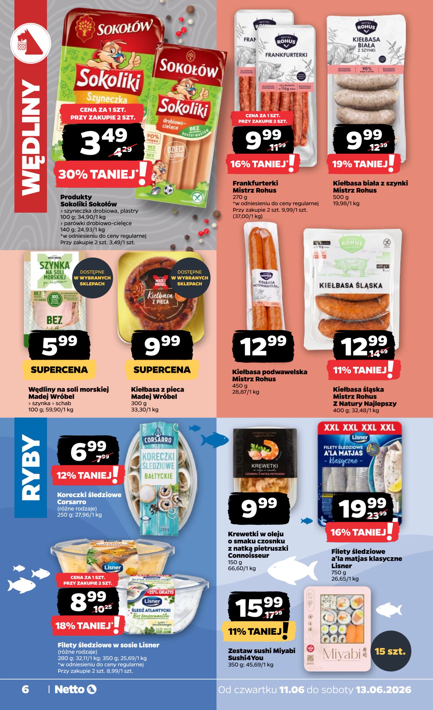 netto - Nowa gazetka Netto - Food ważna od 11.06.2026 do 13.06.2026 - page: 6