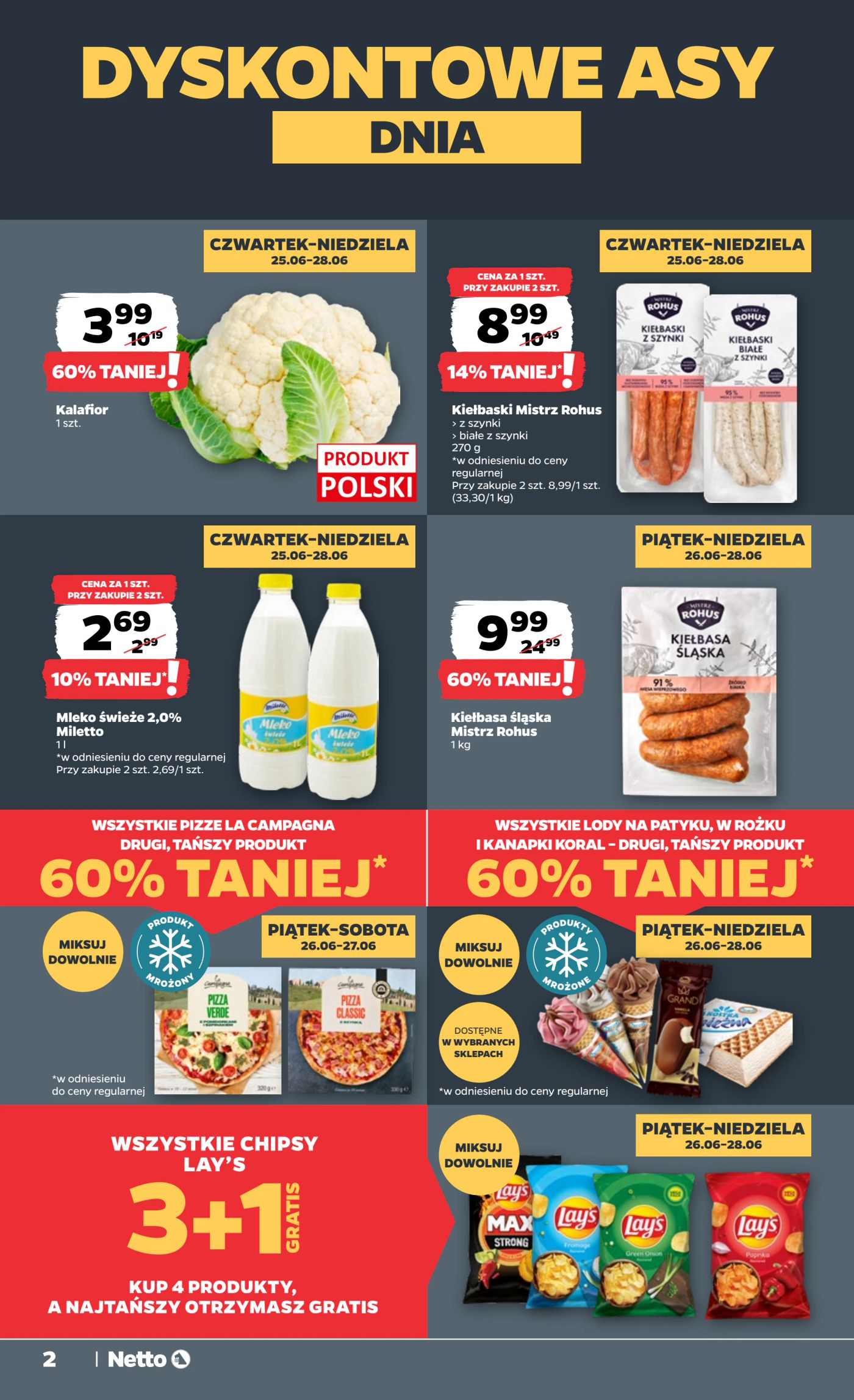netto - Nowa gazetka Netto - Świeżo i Tanio ważna od 25.06.2026 do 28.06.2026 - page: 2