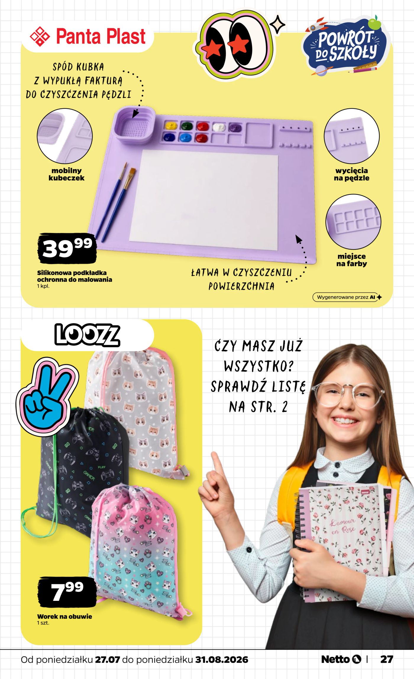 netto - Aktualna gazetka Netto - Powrót do szkoly ważna od 27.07.2026 do 31.08.2026 - page: 27