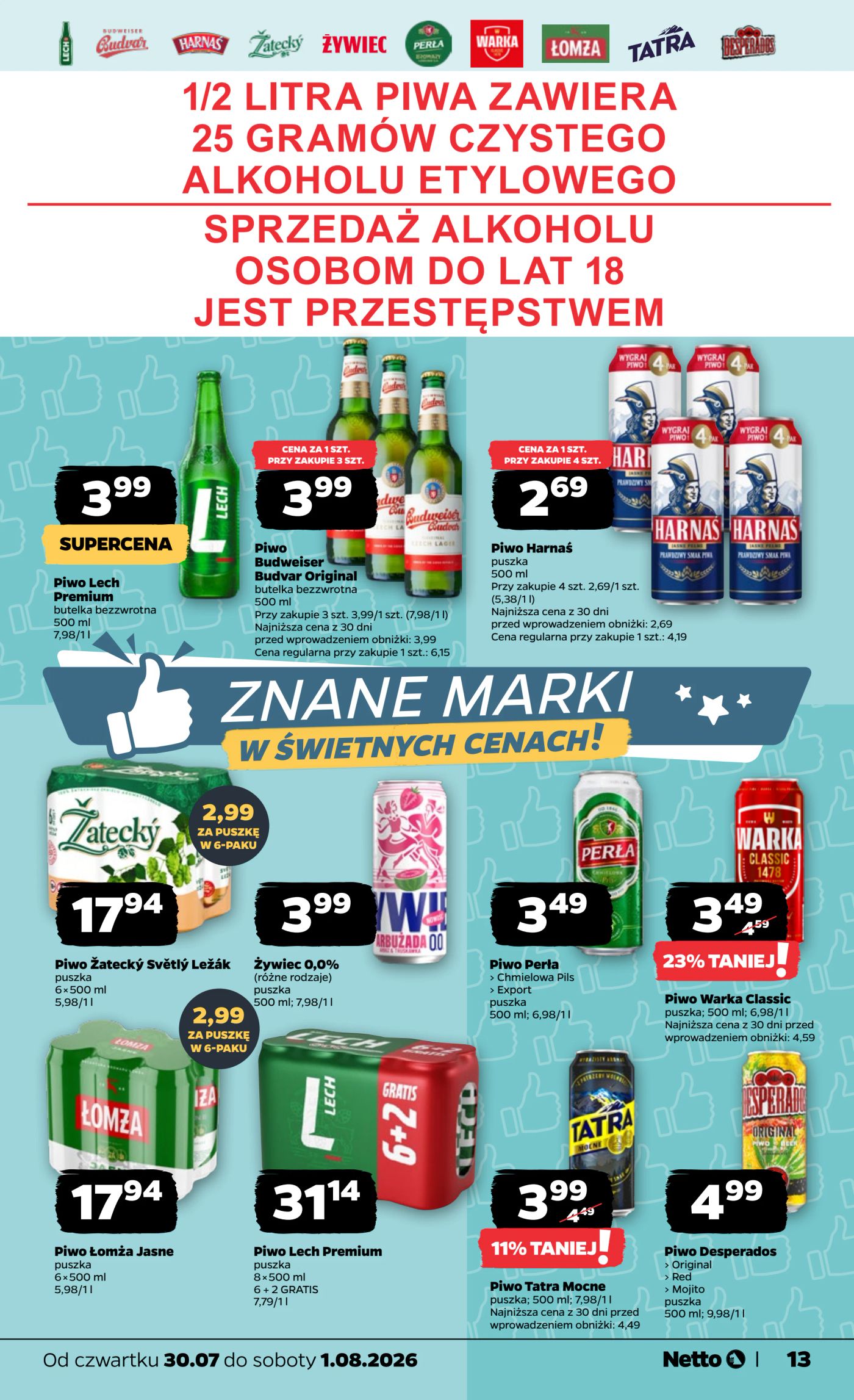 netto - Nowa gazetka Netto ważna od 30.07.2026 do 01.08.2026 - page: 13