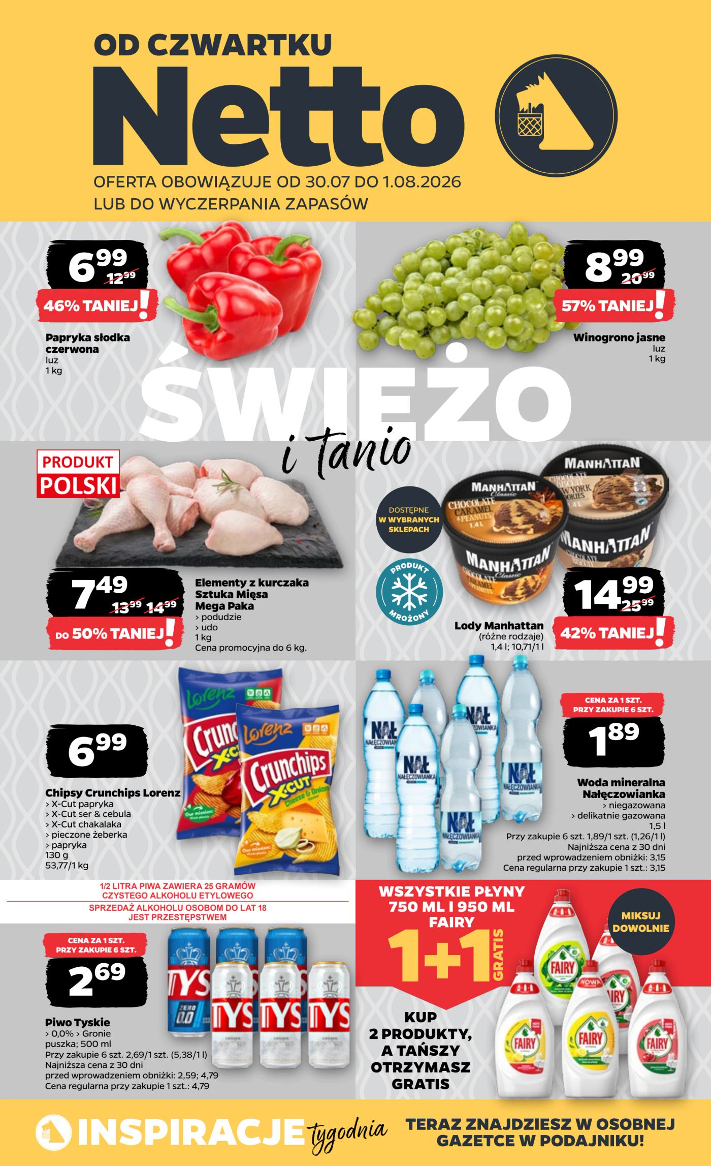 netto - Nowa gazetka Netto ważna od 30.07.2026 do 01.08.2026