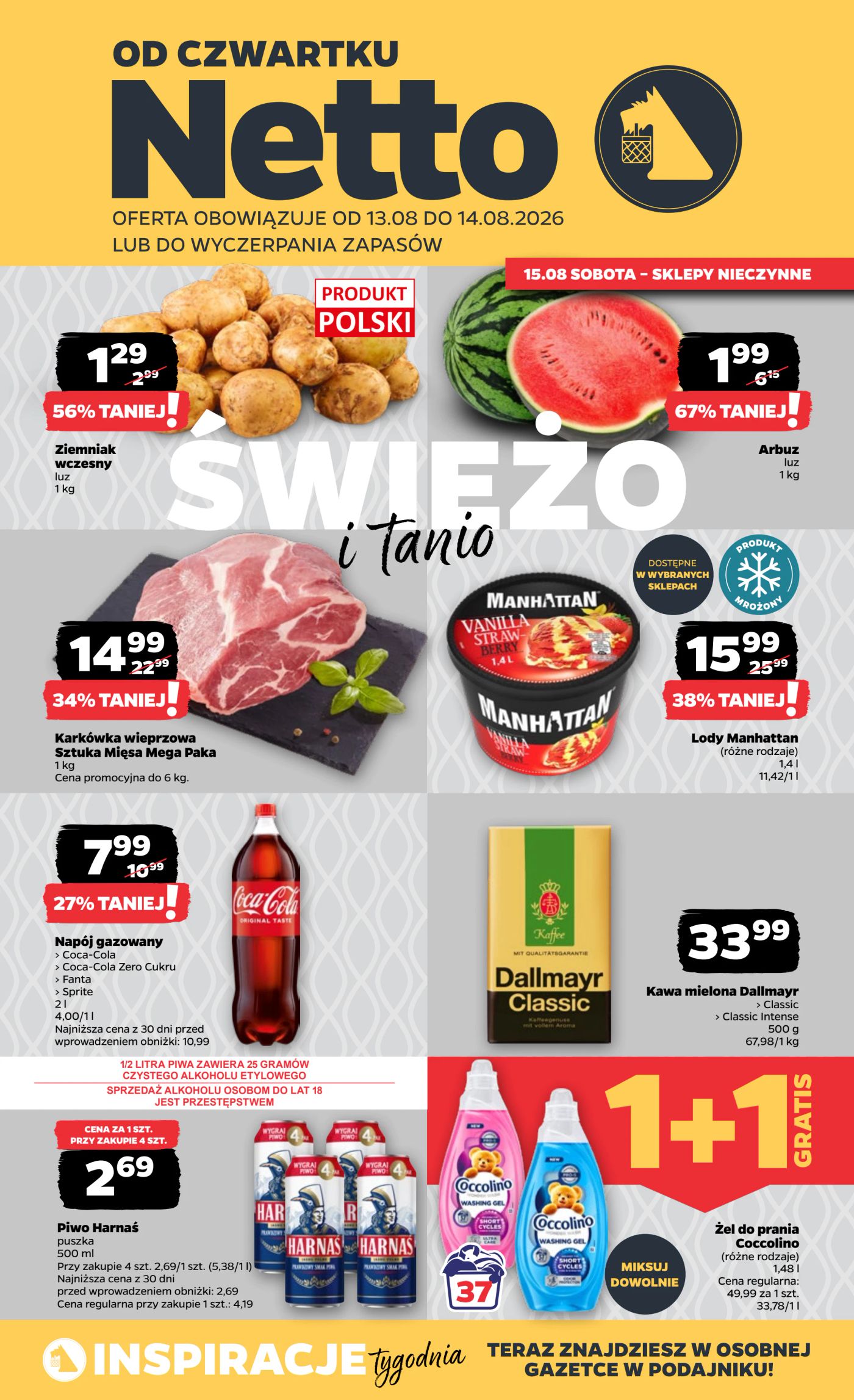 netto - Nowa gazetka Netto ważna od 13.08.2026 do 14.08.2026