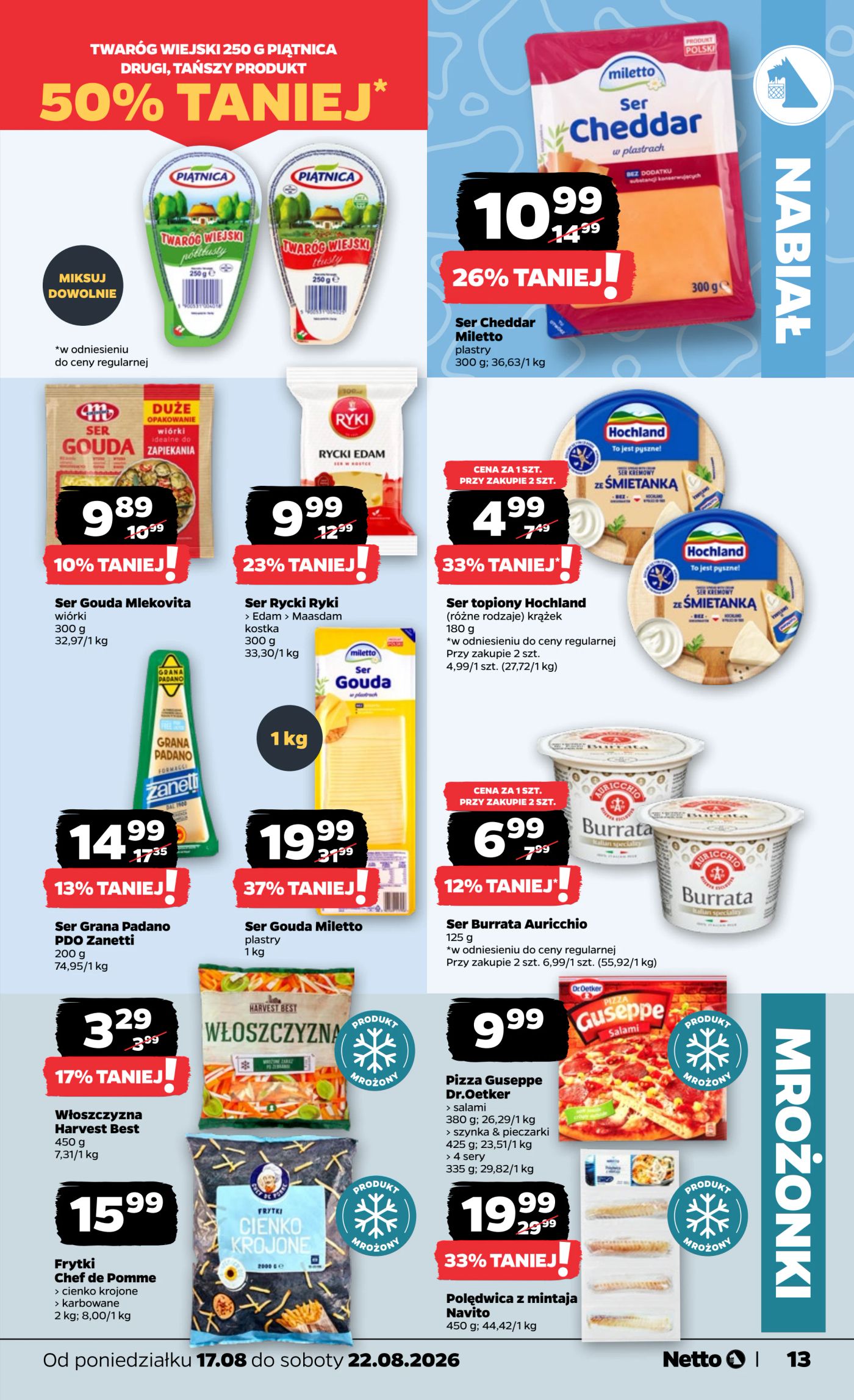 netto - Nowa gazetka Netto - Food ważna od 17.08.2026 do 22.08.2026 - page: 13