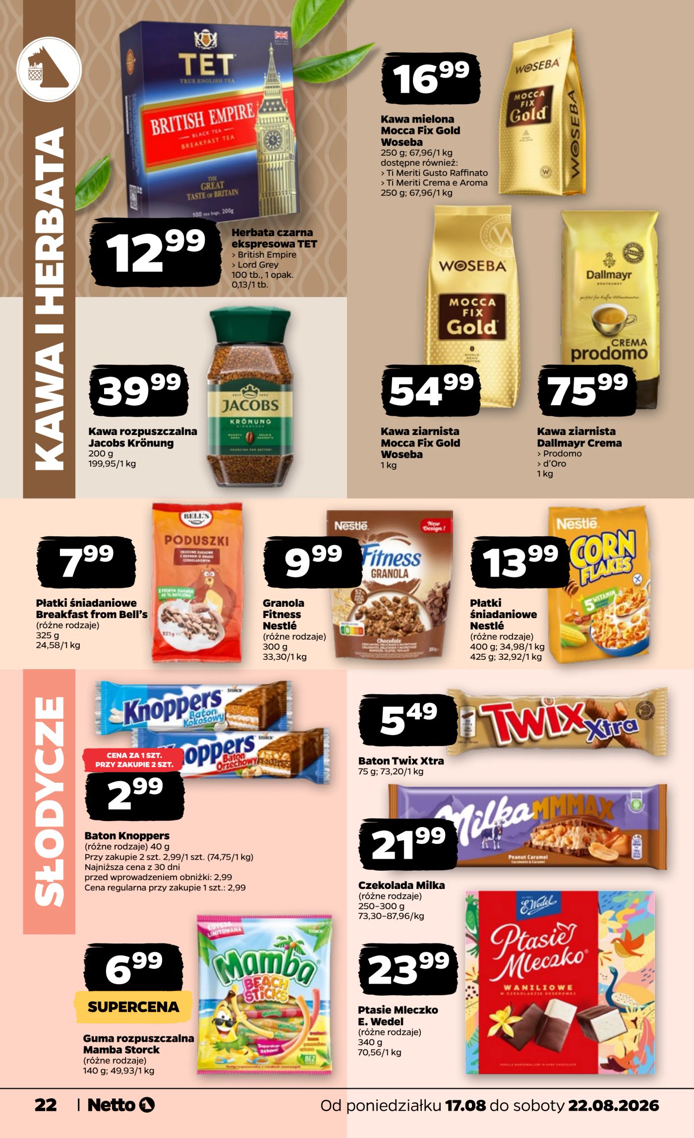 netto - Nowa gazetka Netto - Food ważna od 17.08.2026 do 22.08.2026 - page: 22
